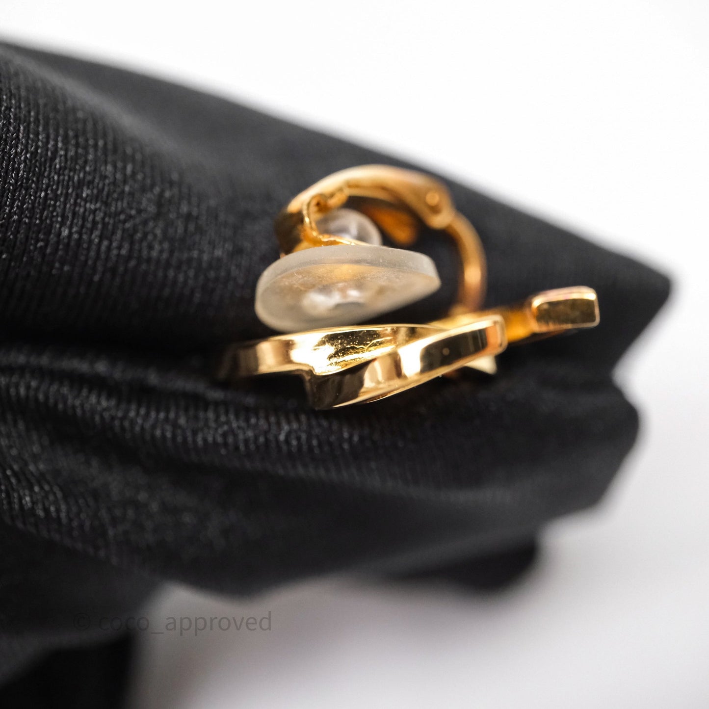 Chanel CC Ear Clips Gold Tone 20K