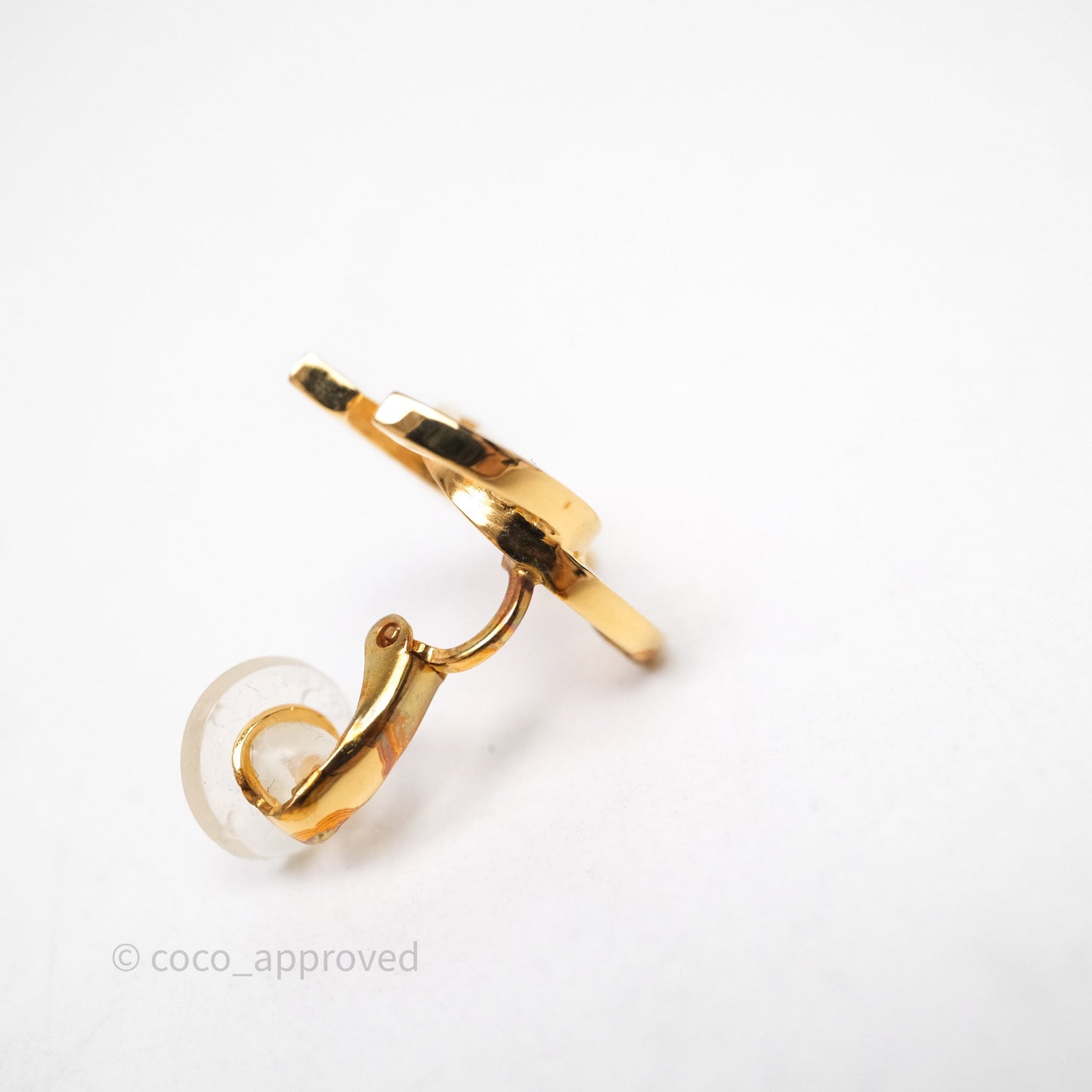 Chanel CC Ear Clips Gold Tone 20K