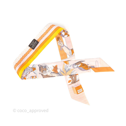 Hermes Grand Theatre Nouveau Silk Twilly