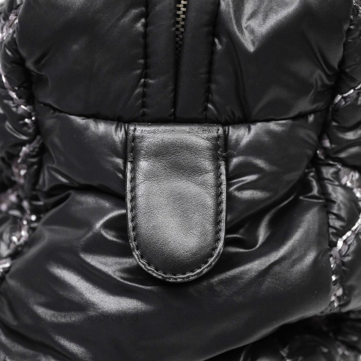 Chanel Paris-Byzance Tweed On Stitch Nylon Bubble Dark Grey Shoulder Bag