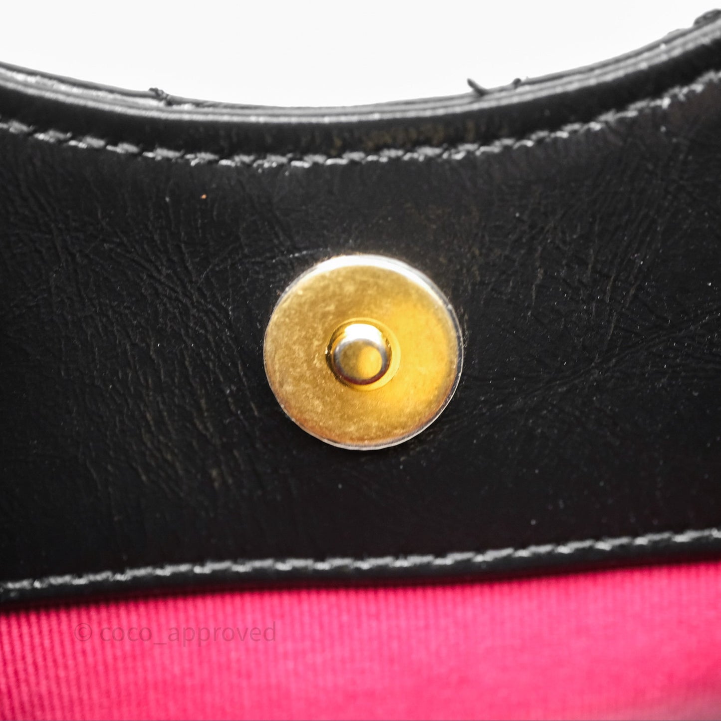 Chanel Small Wavy CC Hobo Black Shiny Crumpled Calfskin Aged Gold Hardware