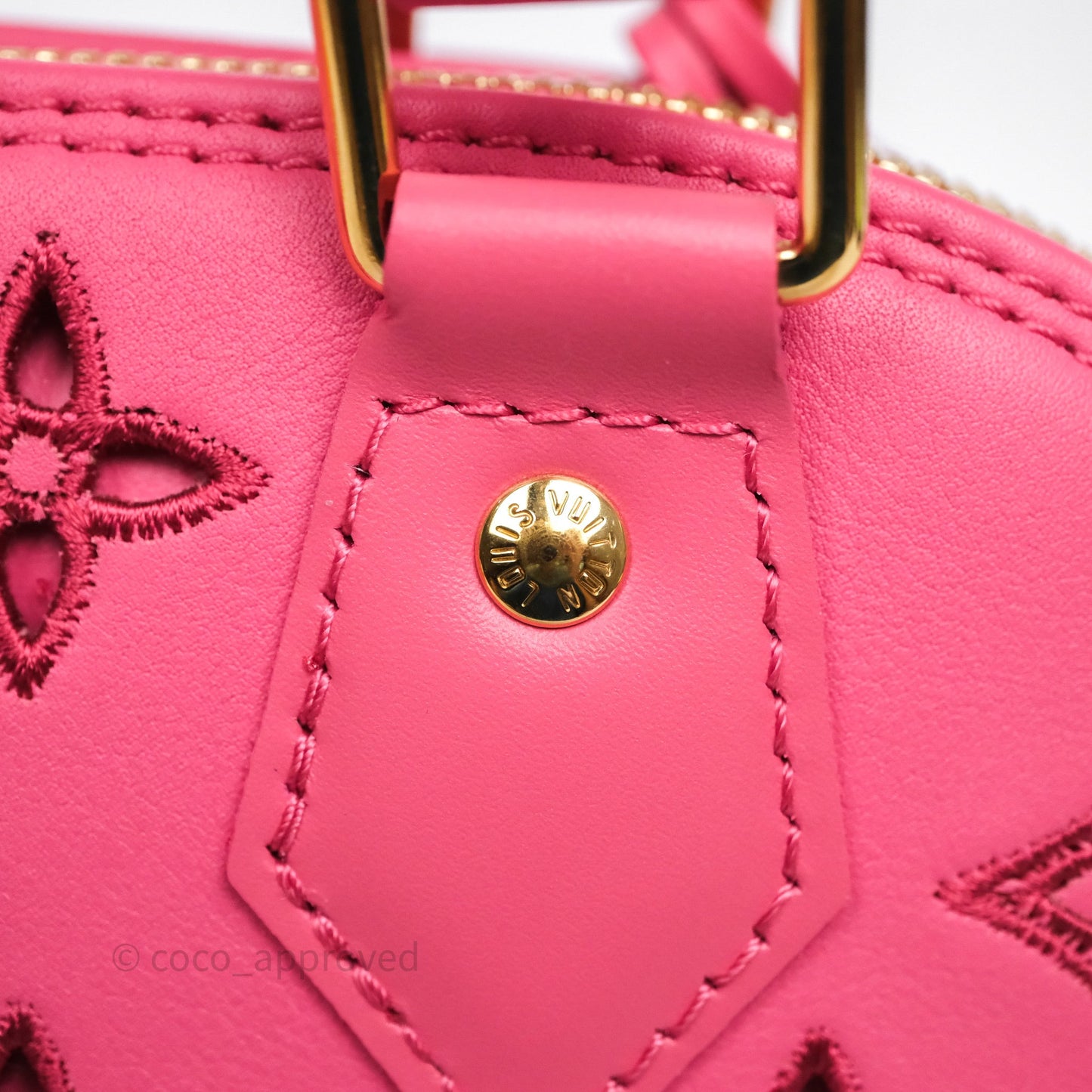 Louis Vuitton Alma BB Broderie Anglaise Rose