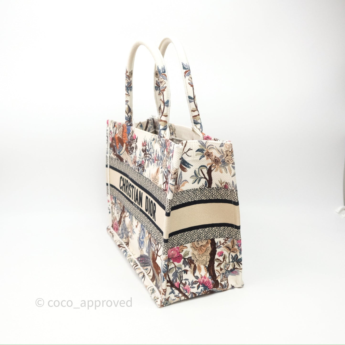 Christian Dior Medium Book Tote Dardin D'Hiver