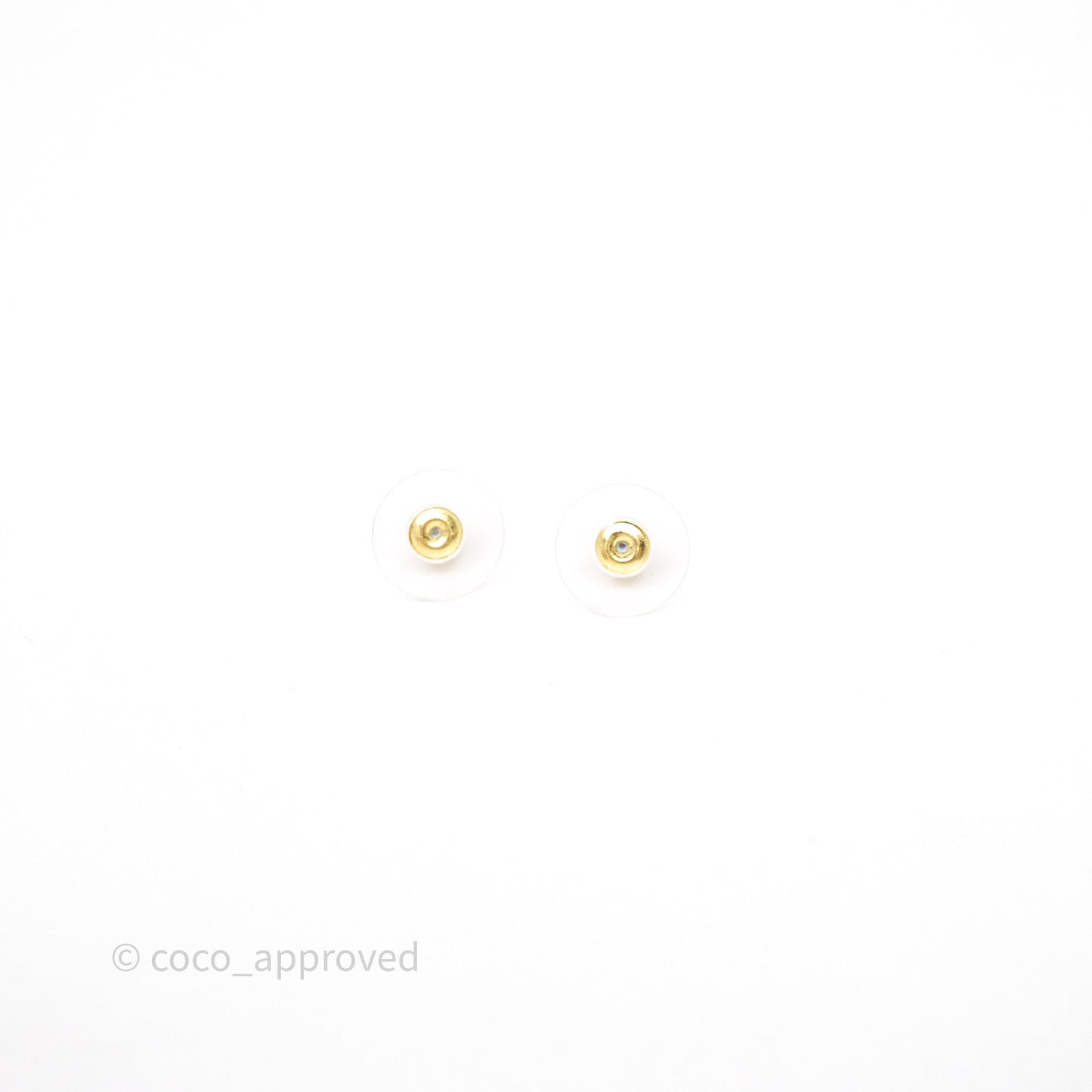 Chanel CC Crystals Drop Earrings Gold Tone 25S