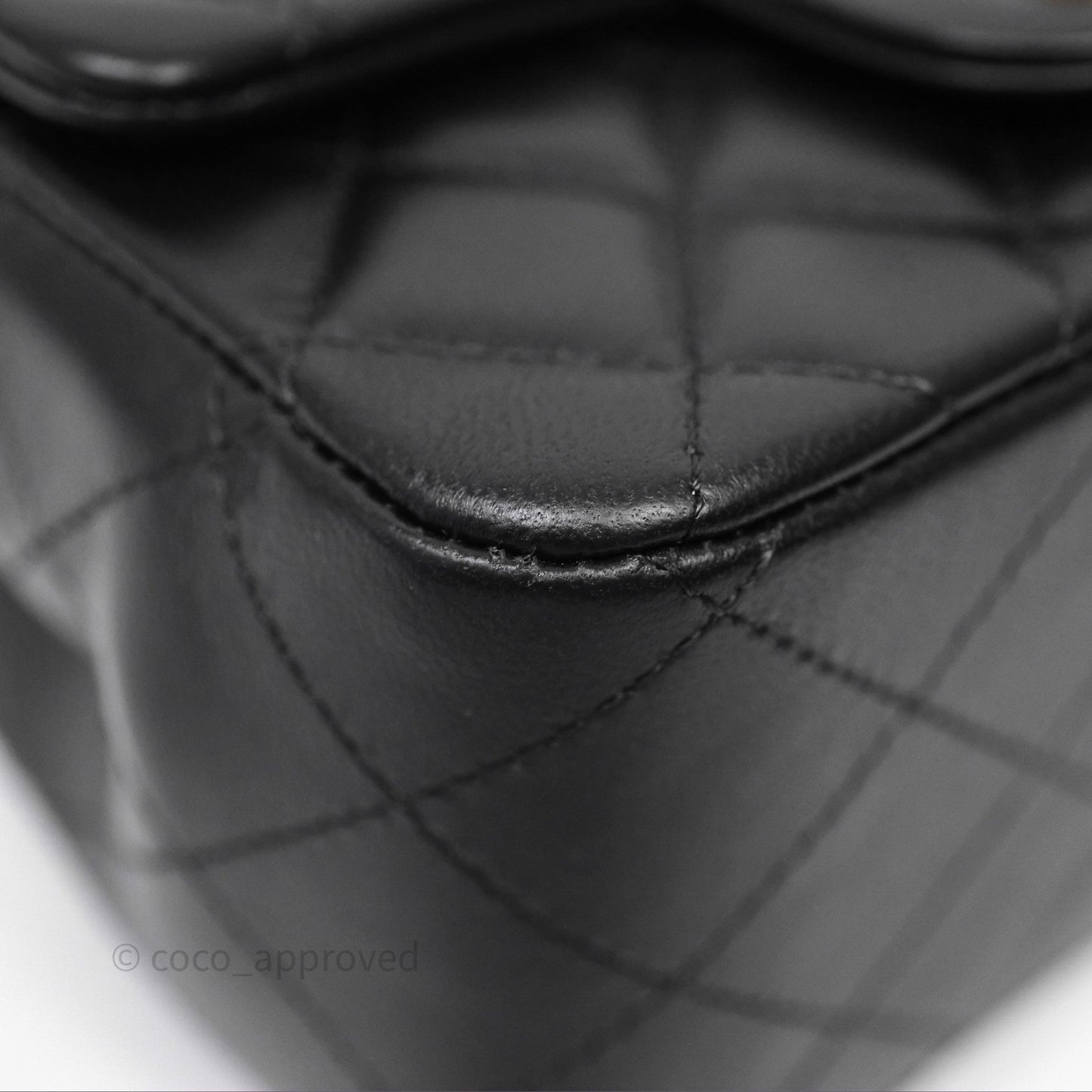 Chanel Mini Square Black Lambskin Gold Hardware
