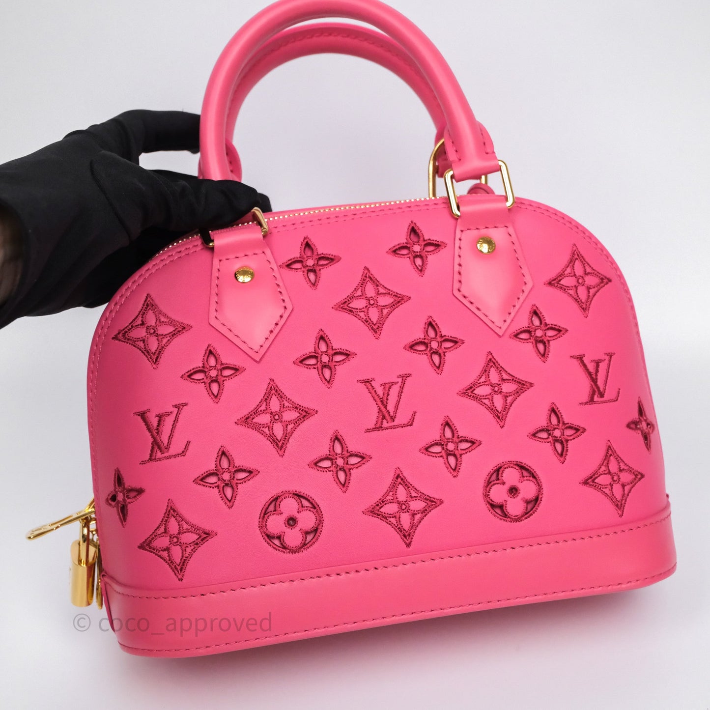 Louis Vuitton Alma BB Broderie Anglaise Rose