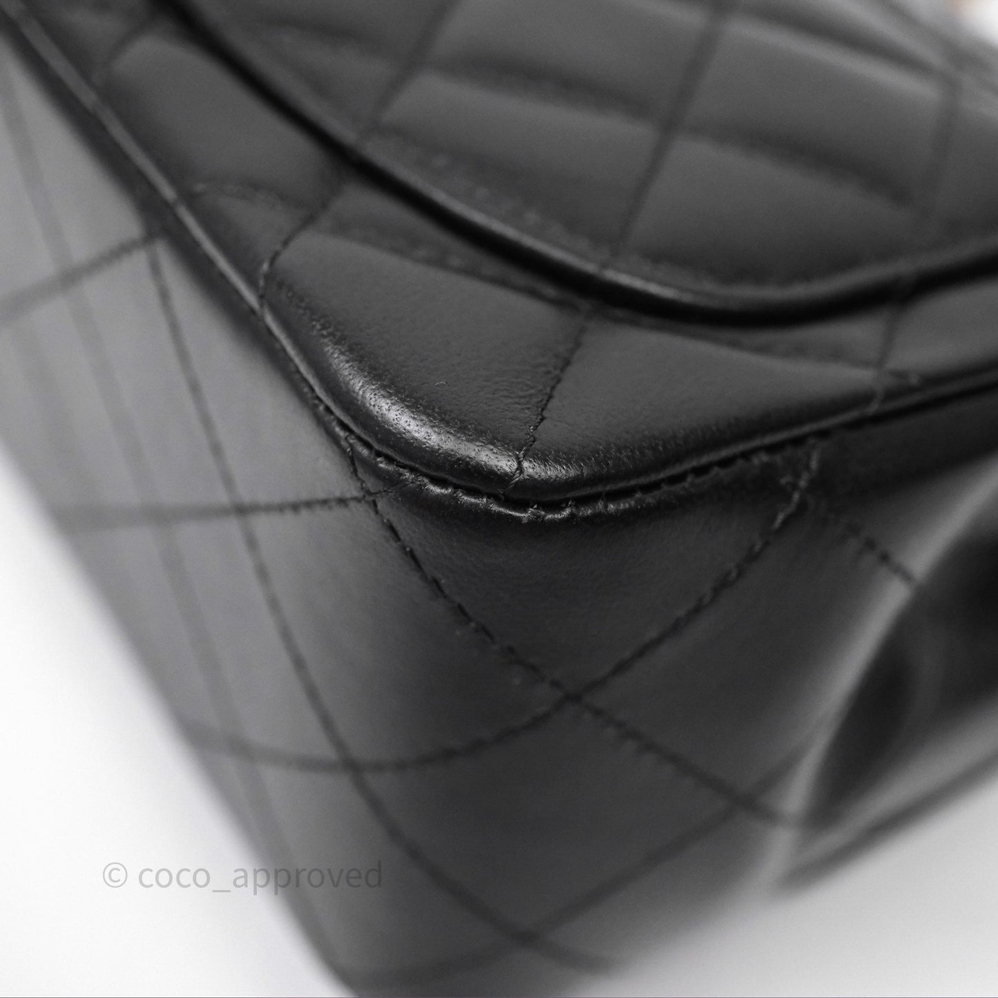 Chanel Mini Square Black Lambskin Gold Hardware