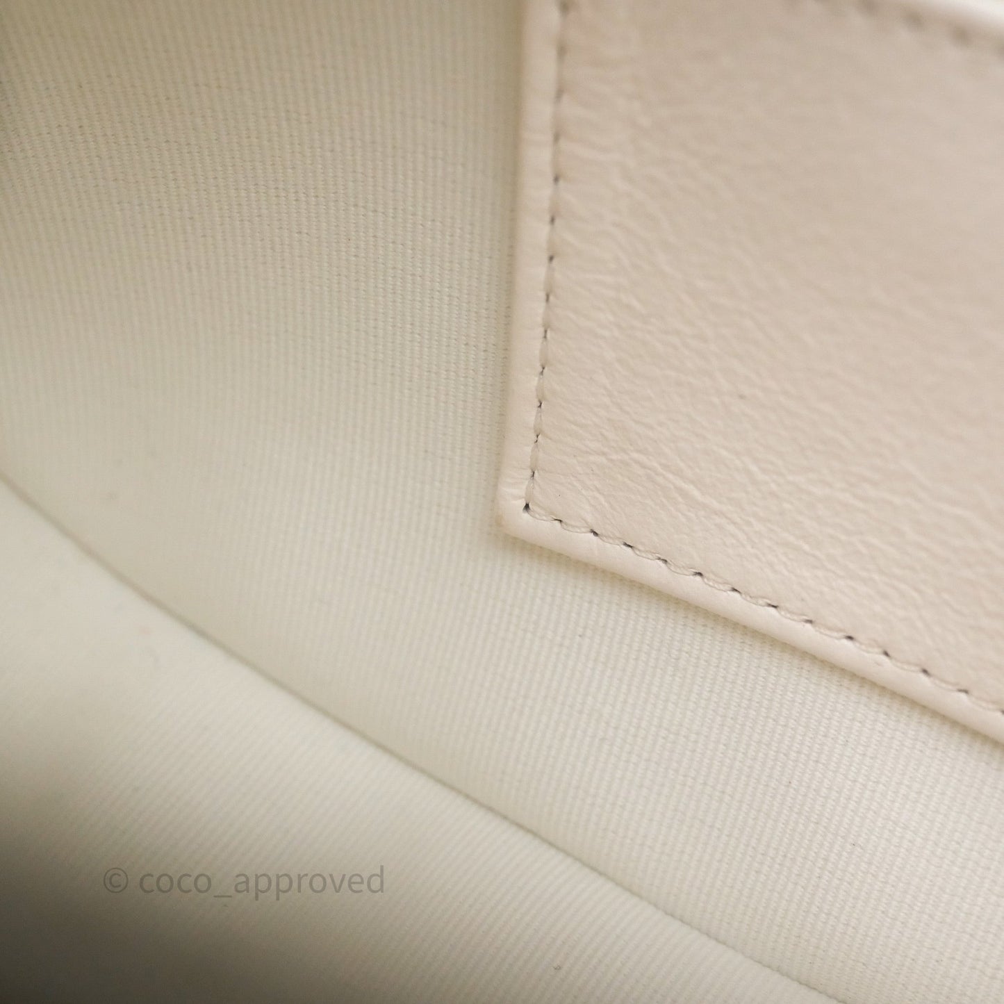 Chanel Hobo Bag White Aged Calfskin Aged Gold Hardware