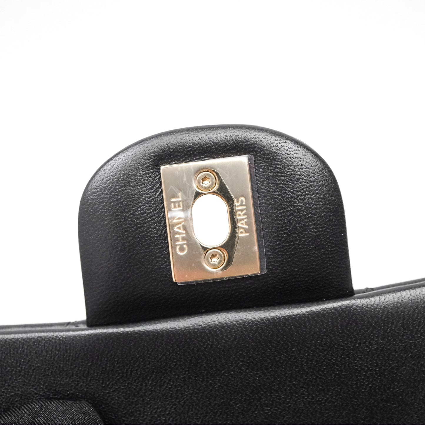 Chanel Mini Square Black Lambskin Gold Hardware