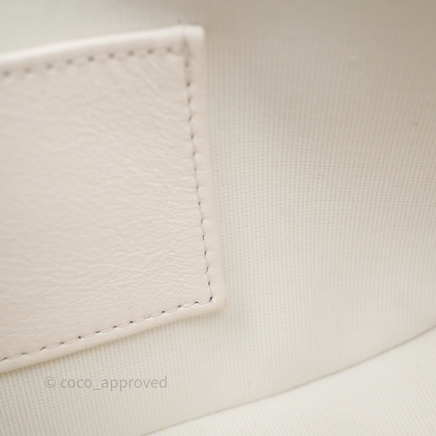 Chanel Hobo Bag White Aged Calfskin Aged Gold Hardware