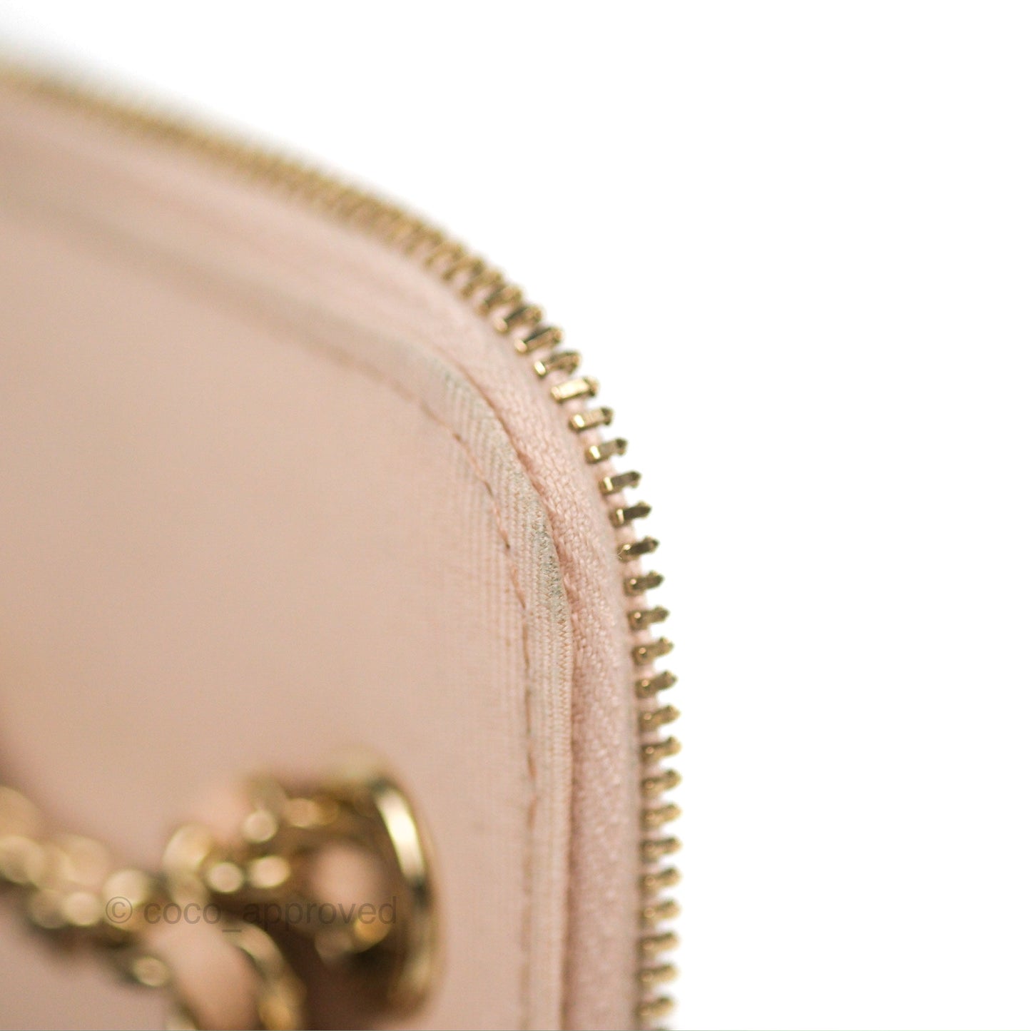 Chanel Mini Vanity With Chain Beige Pink Caviar Gold Hardware