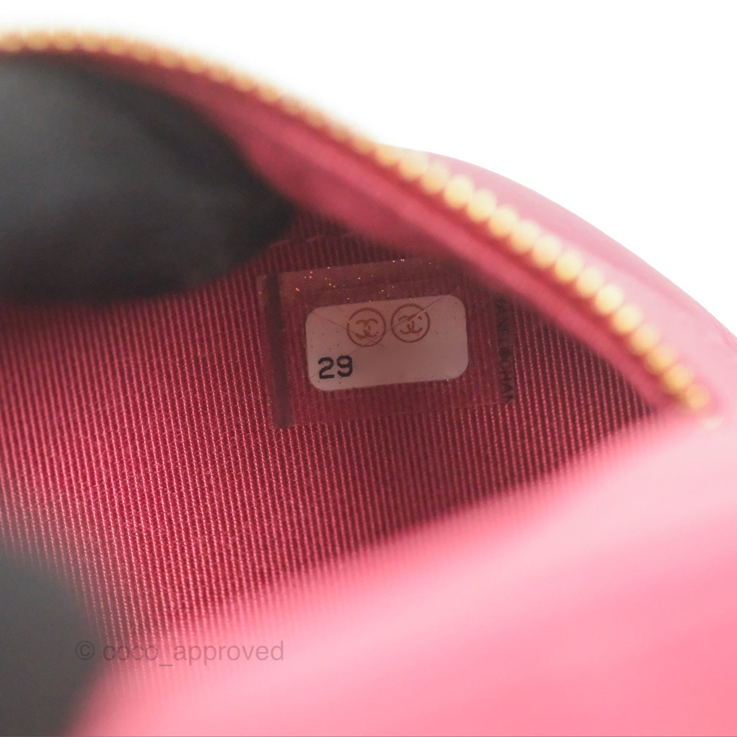 Chanel Lambskin CC Octagon Camera Case Pink