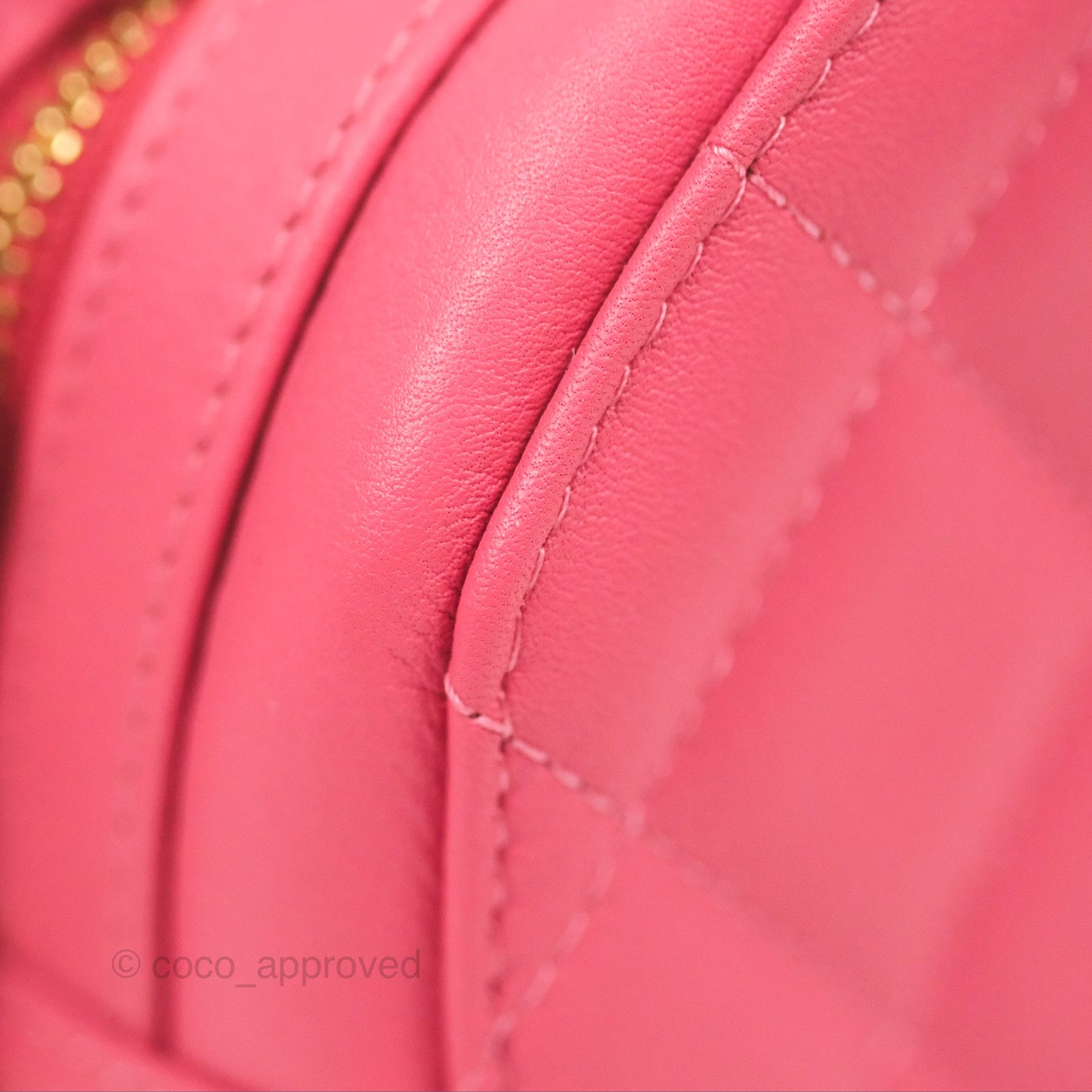 Chanel Lambskin CC Octagon Camera Case Pink