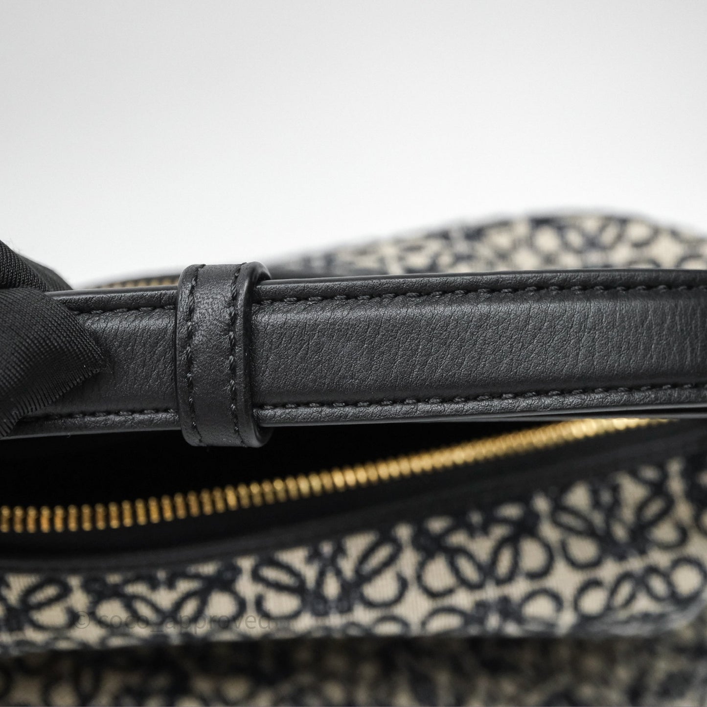 Loewe Small Cubi bag in Anagram Jacquard & Calfskin Navy/Black