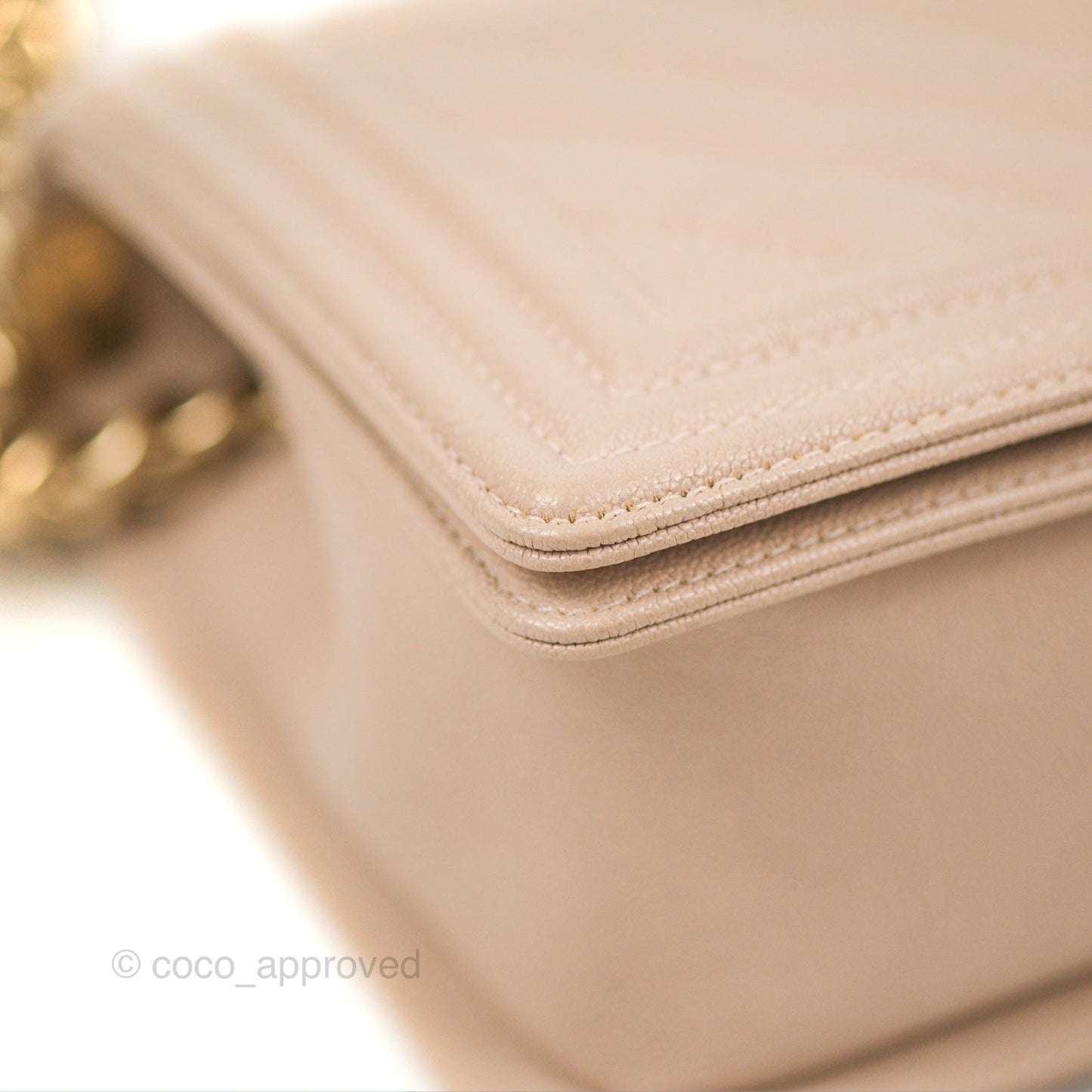 Chanel Chevron Medium Boy Nude Pink Caviar Gold Hardware