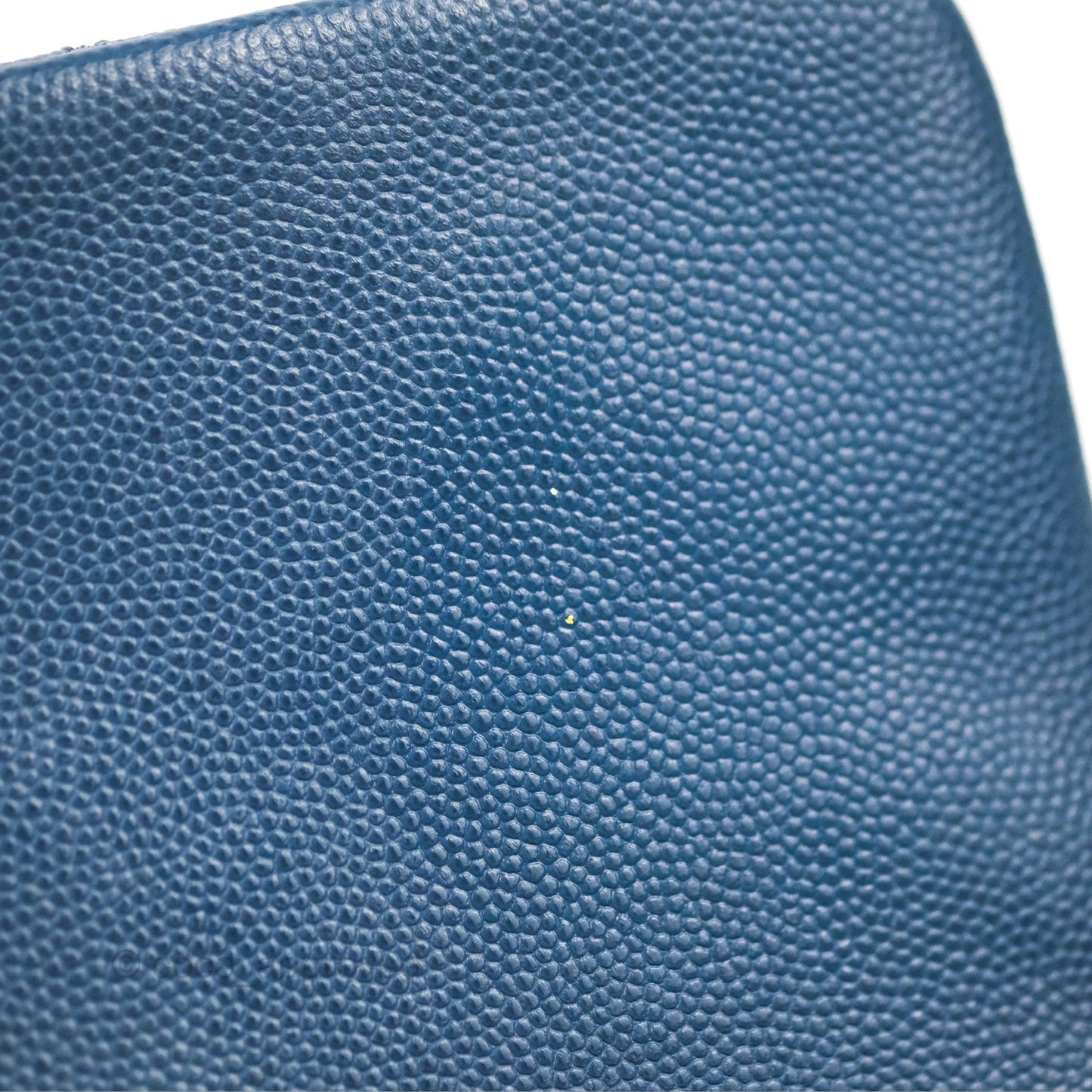 Chanel Small Coco Handle Dark Blue Caviar Ruthenium Hardware