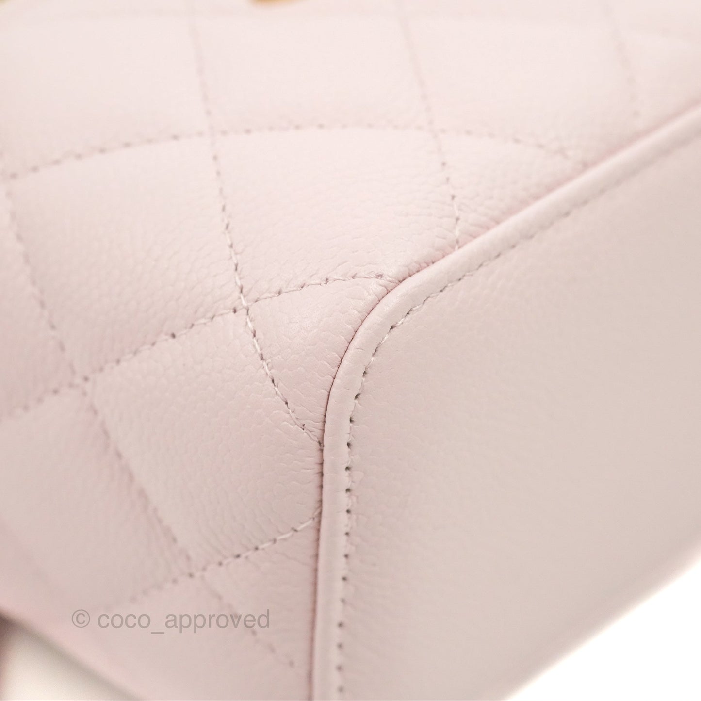Chanel Mini Vanity With Chain Pink Caviar Gold Hardware
