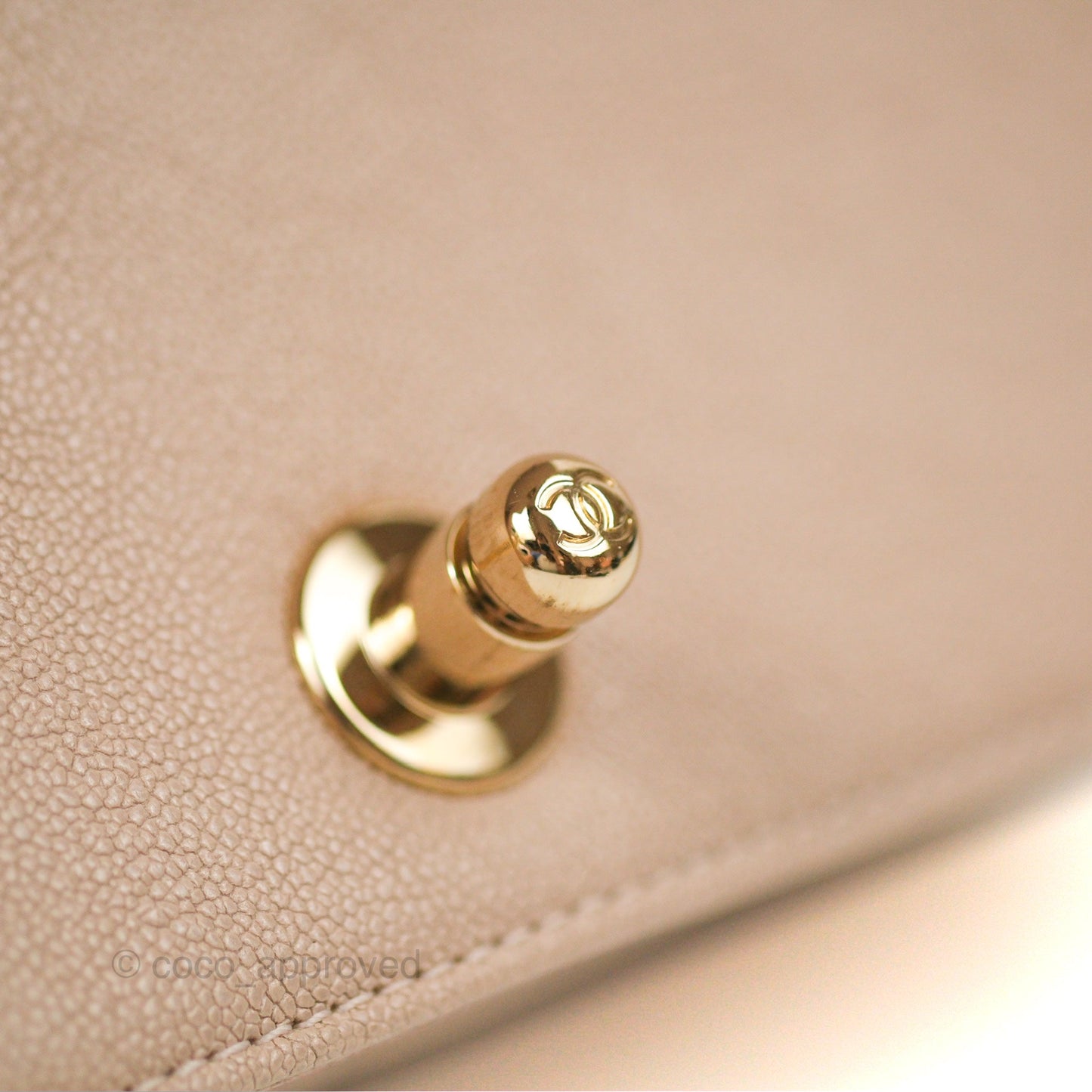 Chanel Chevron Medium Boy Nude Pink Caviar Gold Hardware