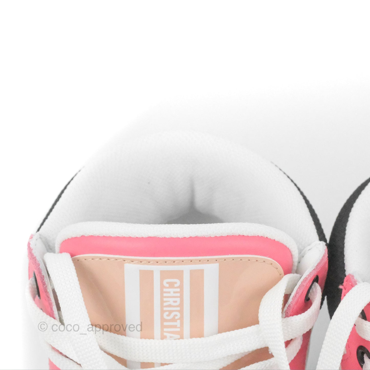 Christian Dior D-player Pink Calfskin Sneaker Size 36.5