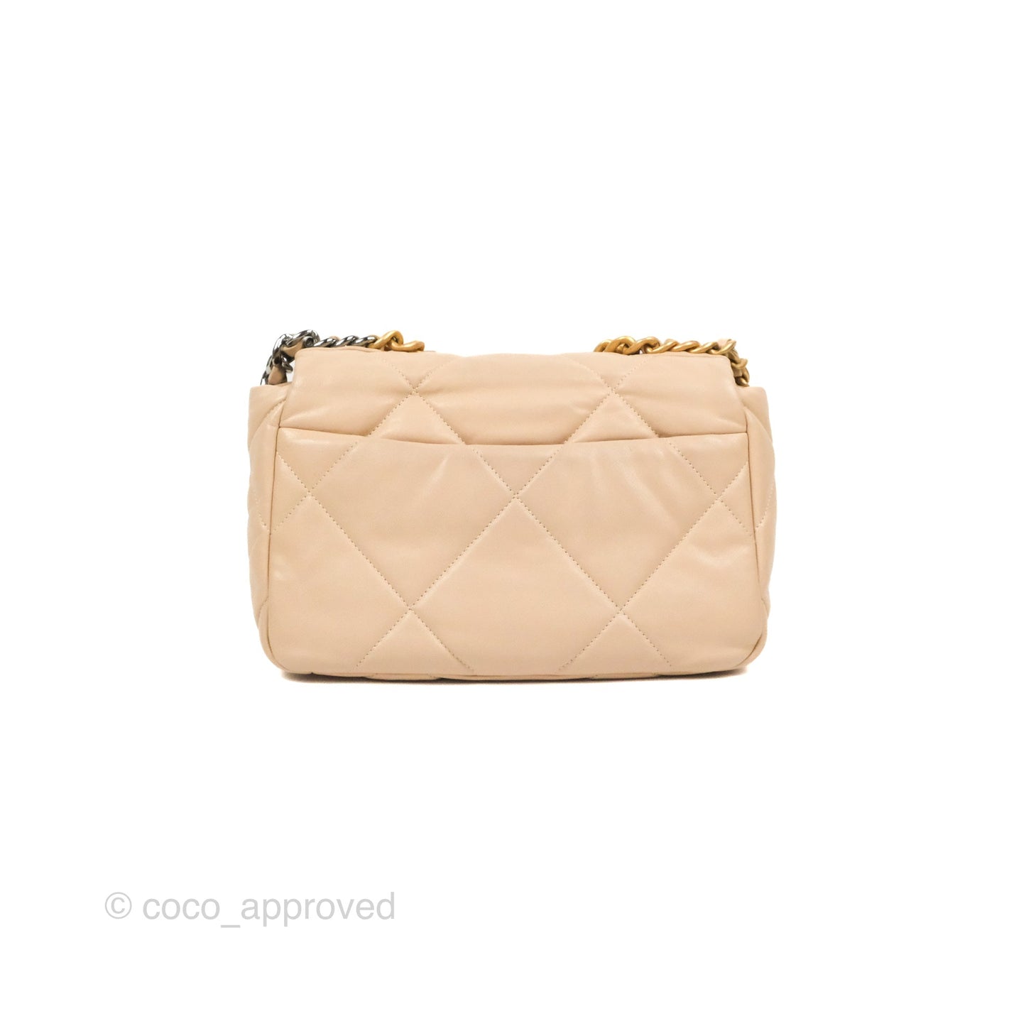 Chanel 19 Small Beige Mixed Hardware