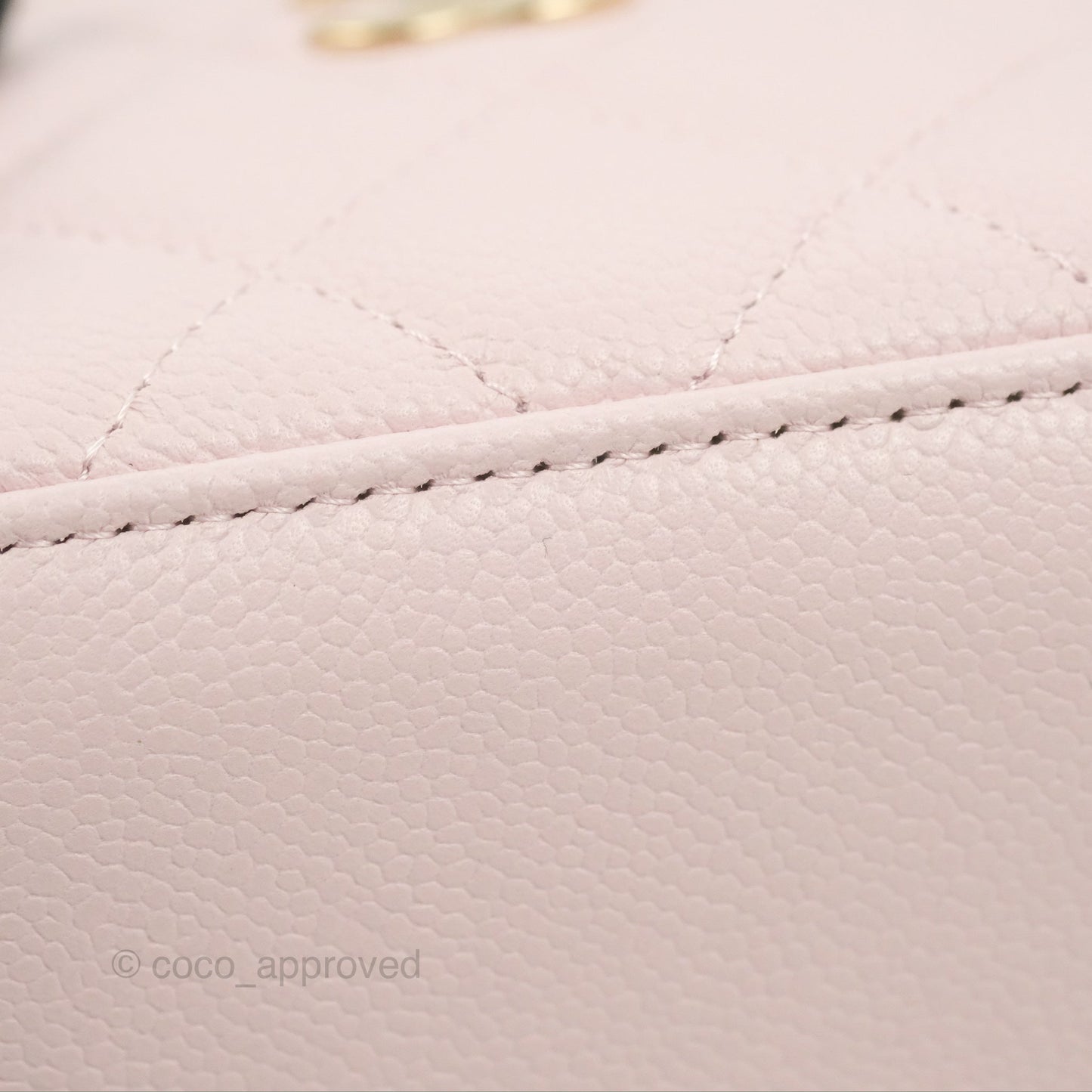 Chanel Mini Vanity With Chain Pink Caviar Gold Hardware