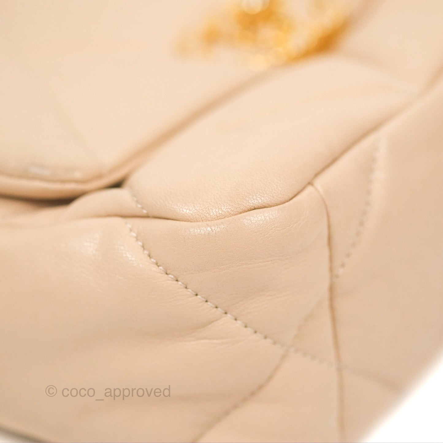 Chanel 19 Small Beige Mixed Hardware