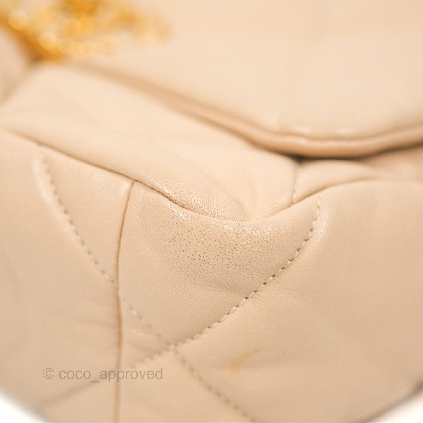 Chanel 19 Small Beige Mixed Hardware