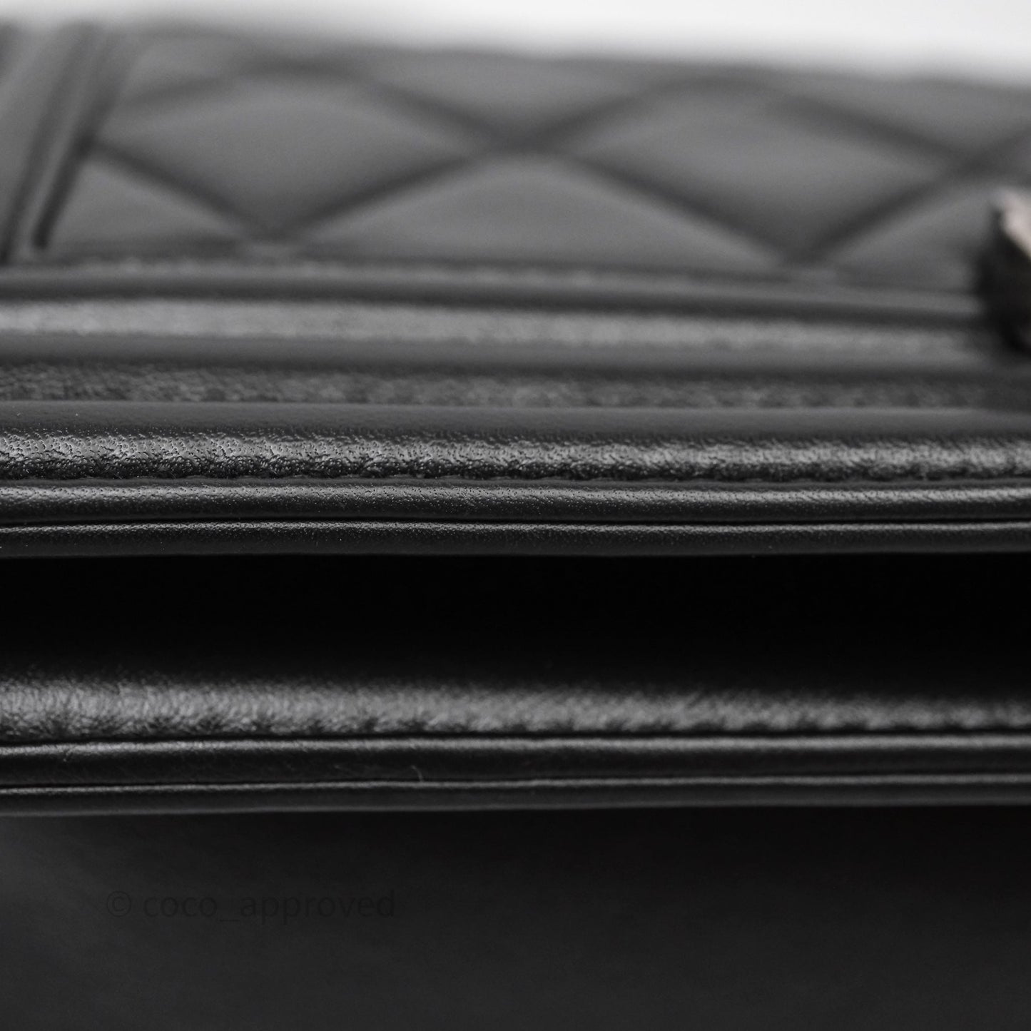 Chanel Quilted Medium Boy Black Lambskin Ruthenium Hardware