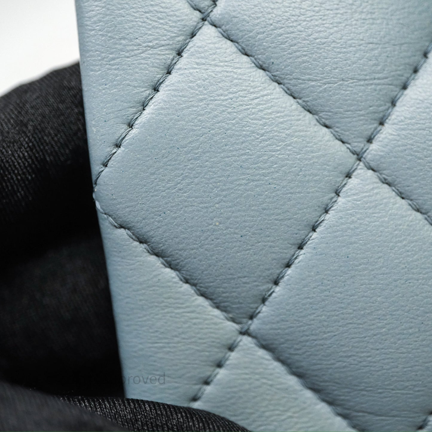 Chanel Classic M/L Medium Flap Quilted Ombre Blue Lambskin Gold Hardware