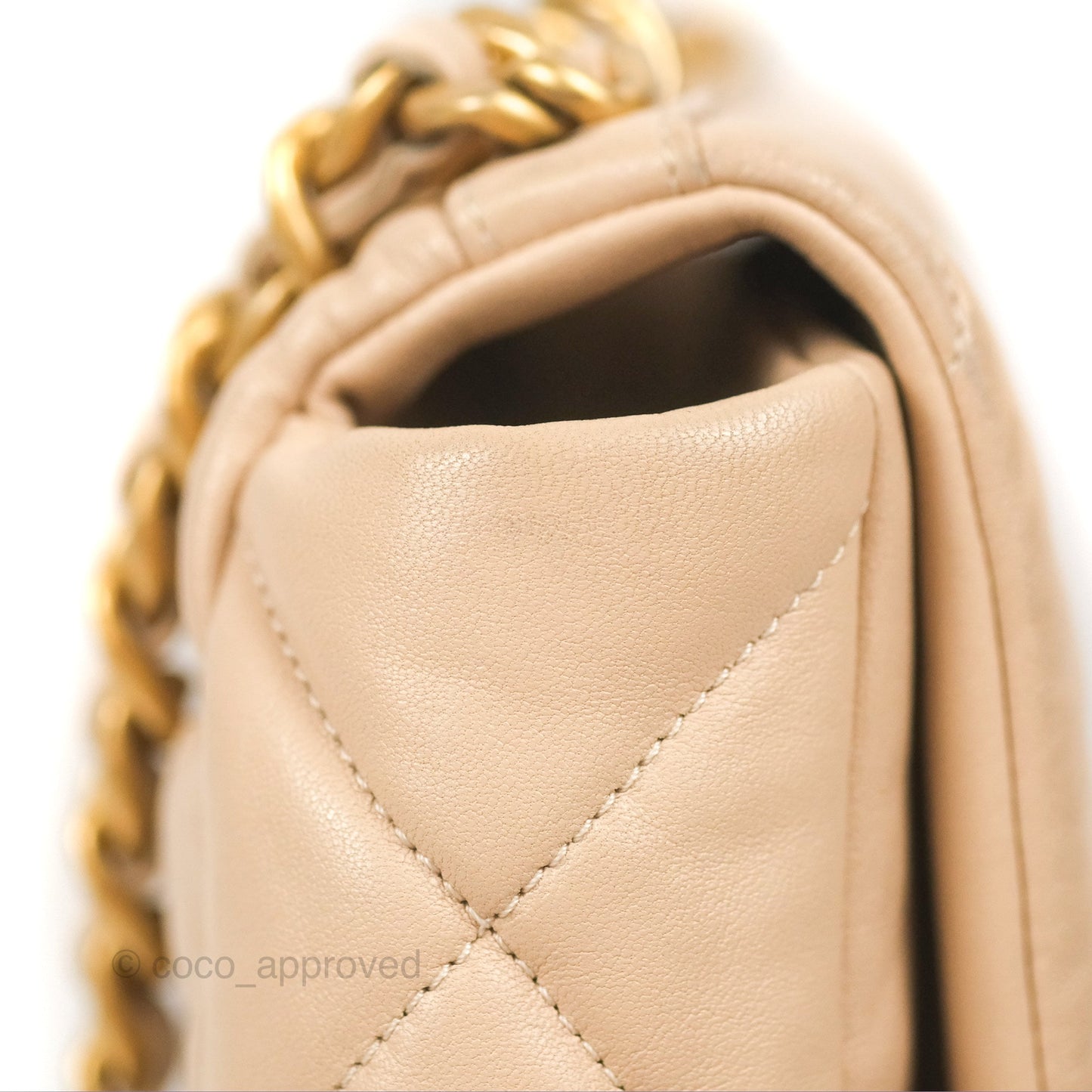 Chanel 19 Small Beige Mixed Hardware