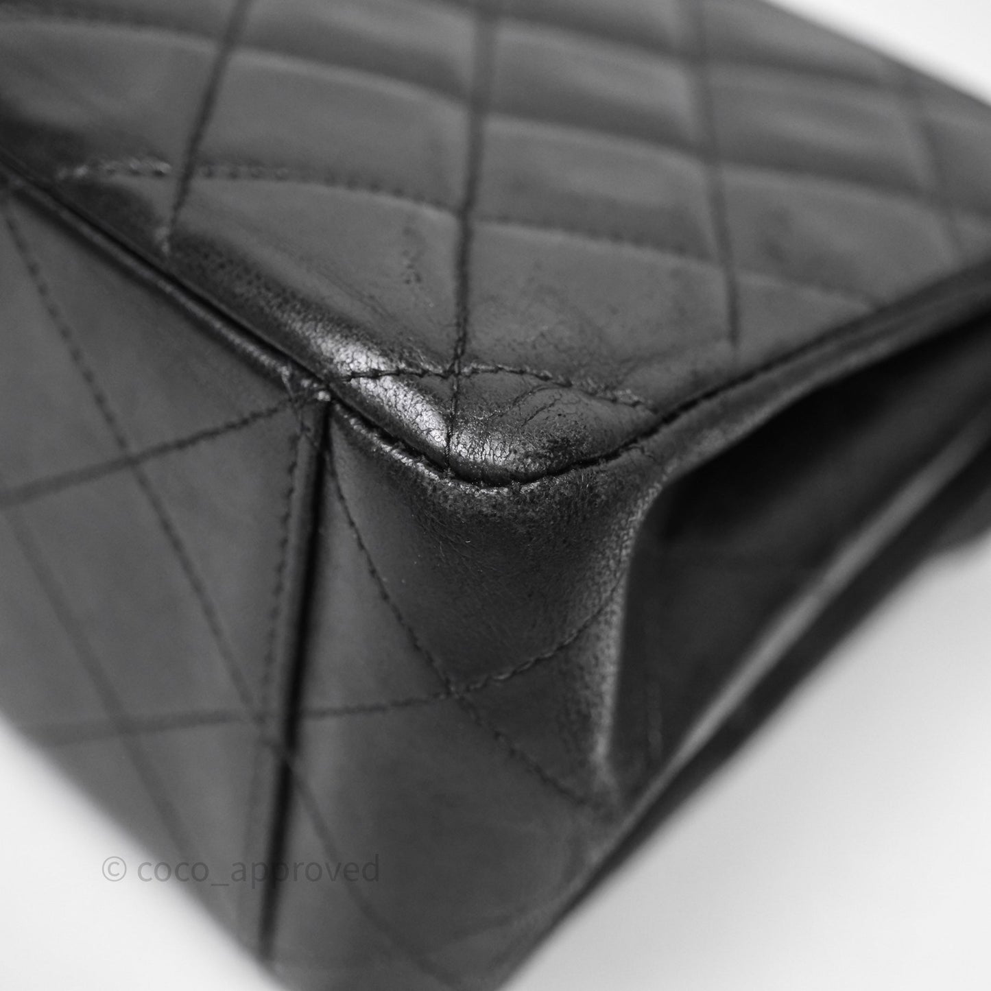 Chanel Vintage Black Lambskin Flap Bag 24K Gold Hardware