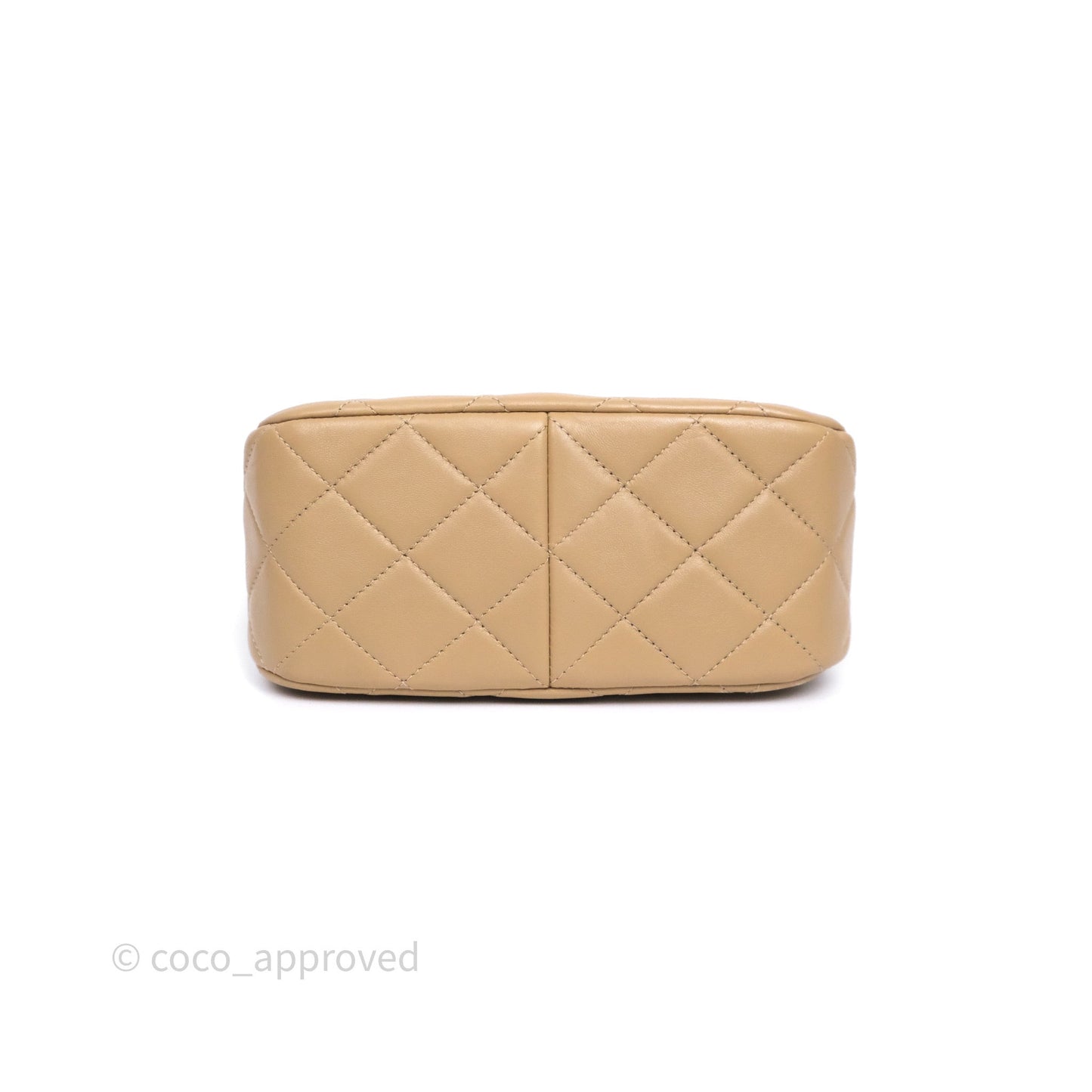 Chanel Quilted Hobo Tote Bag Beige Aged Gold Hardware