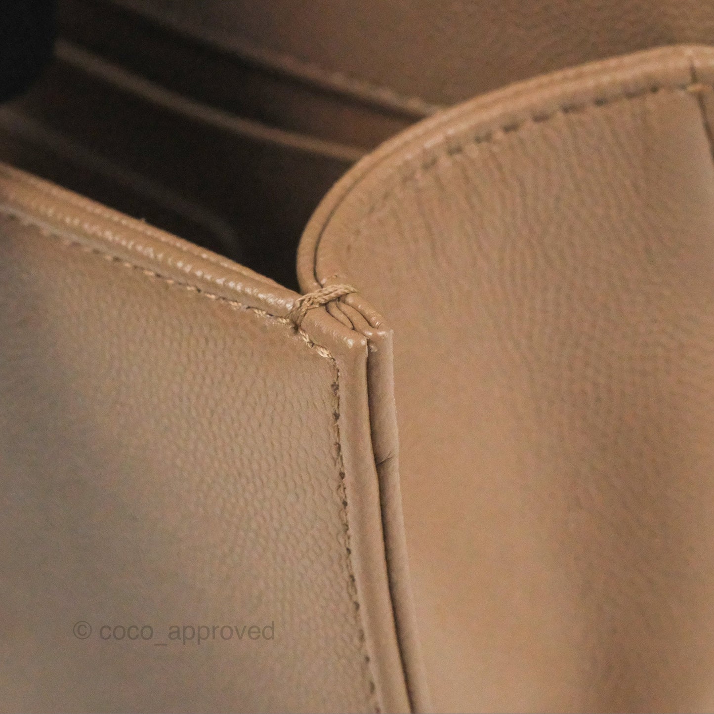 Chanel Small Chevron Boy Taupe Caviar Ruthenium Hardware