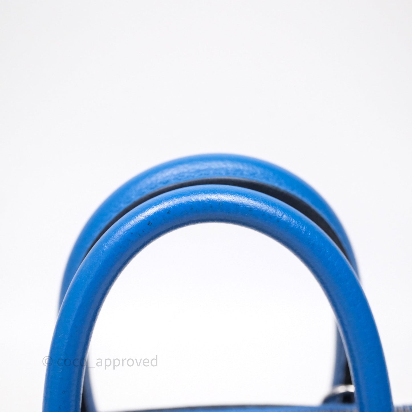Hermes Mini Bolide 1923 Veau evercolor Bleu Zellige I7 Palladium Hardware