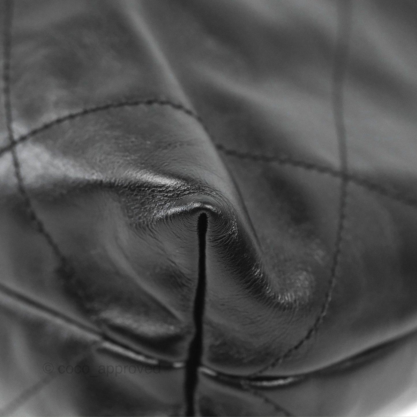 Chanel 22 Small Black Shiny Calfskin Matte Silver Hardware
