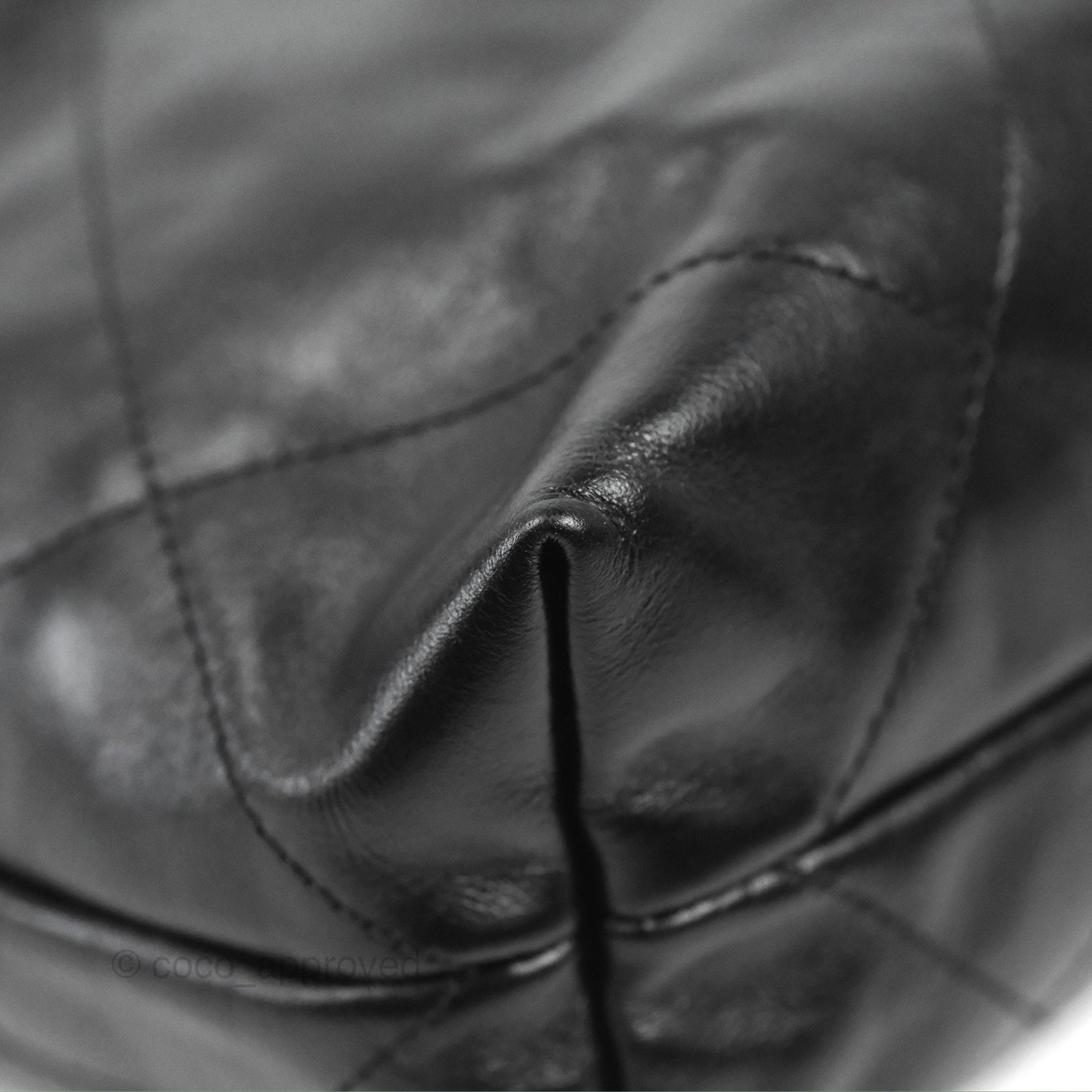 Chanel 22 Small Black Shiny Calfskin Matte Silver Hardware