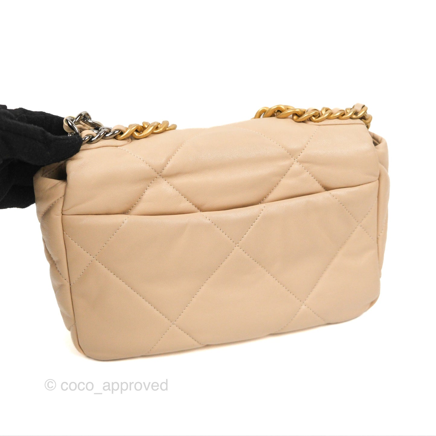 Chanel 19 Small Beige Mixed Hardware