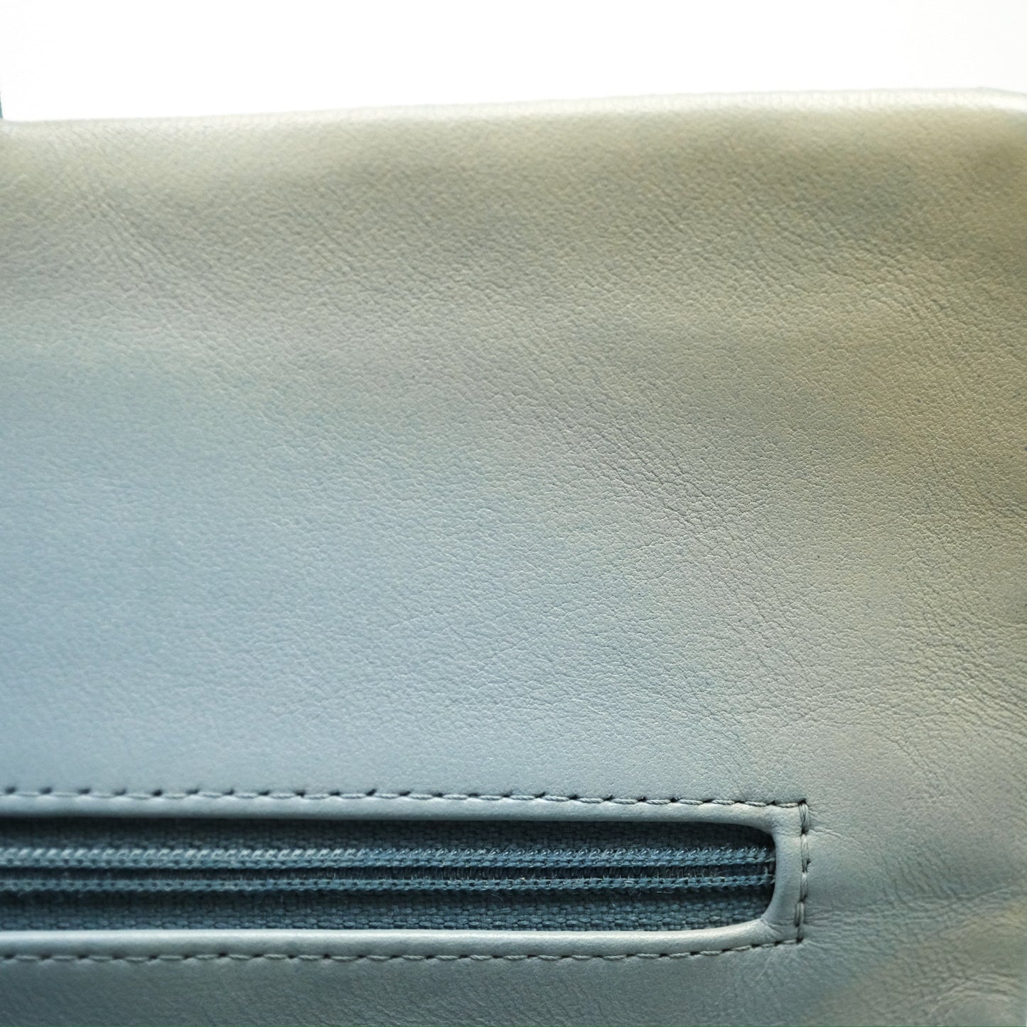 Chanel Classic M/L Medium Flap Quilted Ombre Blue Lambskin Gold Hardware