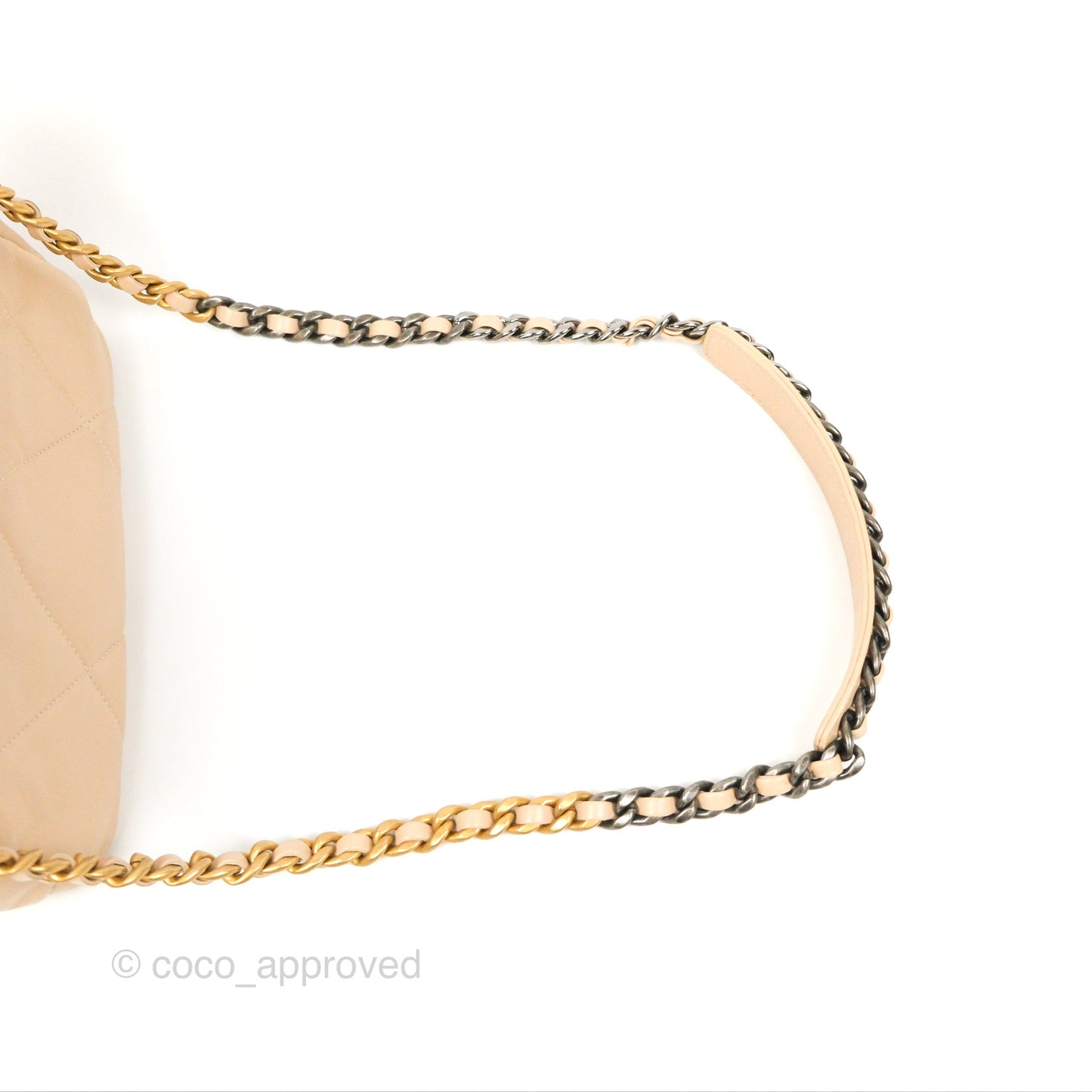 Chanel 19 Small Beige Mixed Hardware