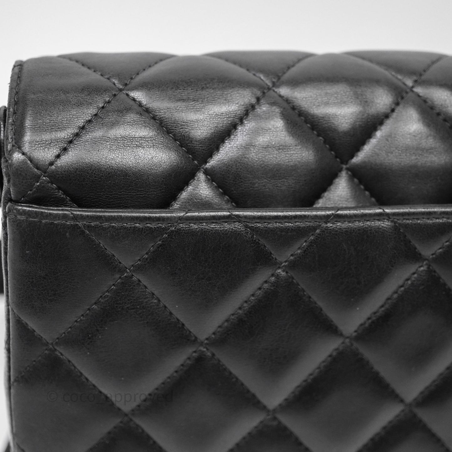 Chanel Vintage Black Lambskin Flap Bag 24K Gold Hardware