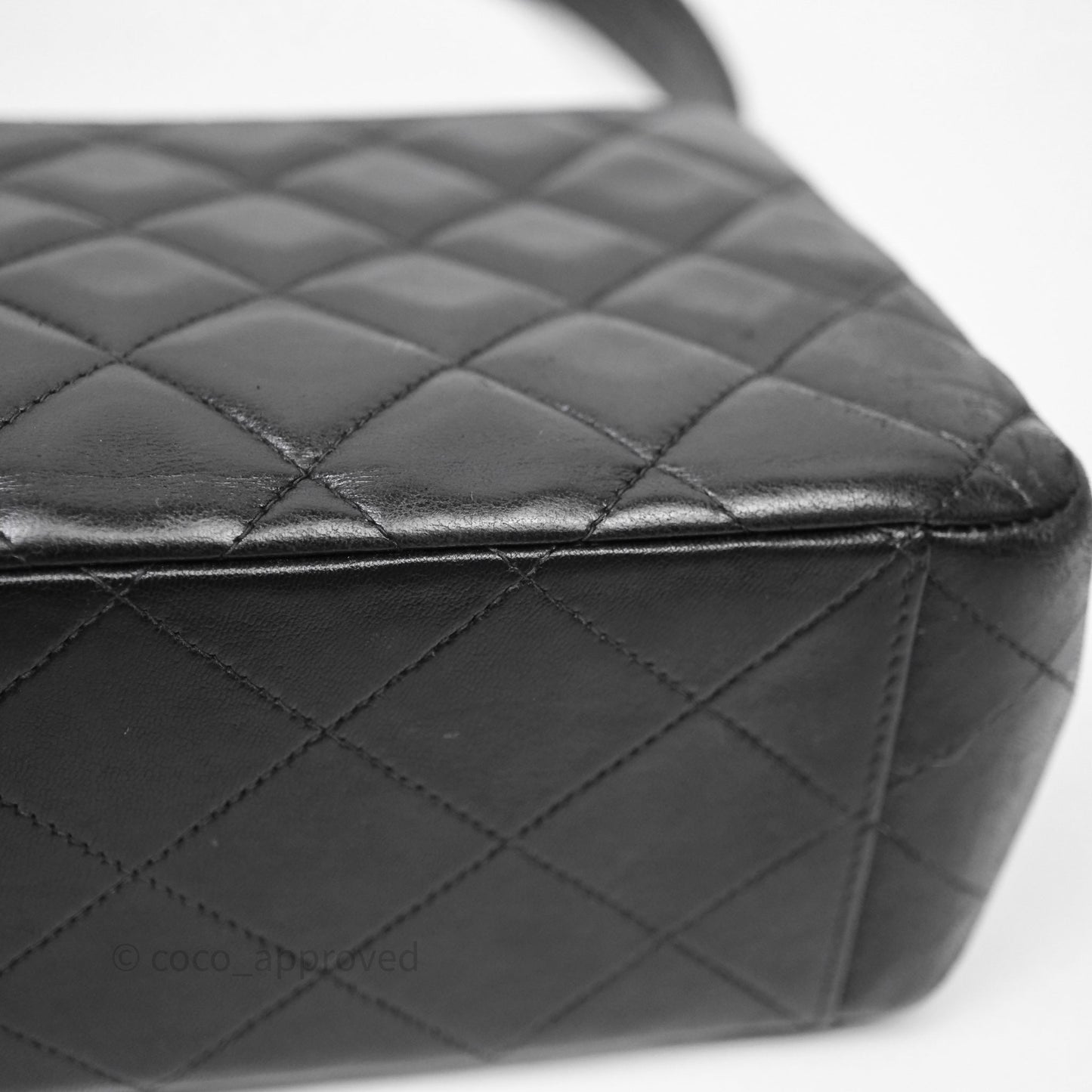 Chanel Vintage Black Lambskin Flap Bag 24K Gold Hardware