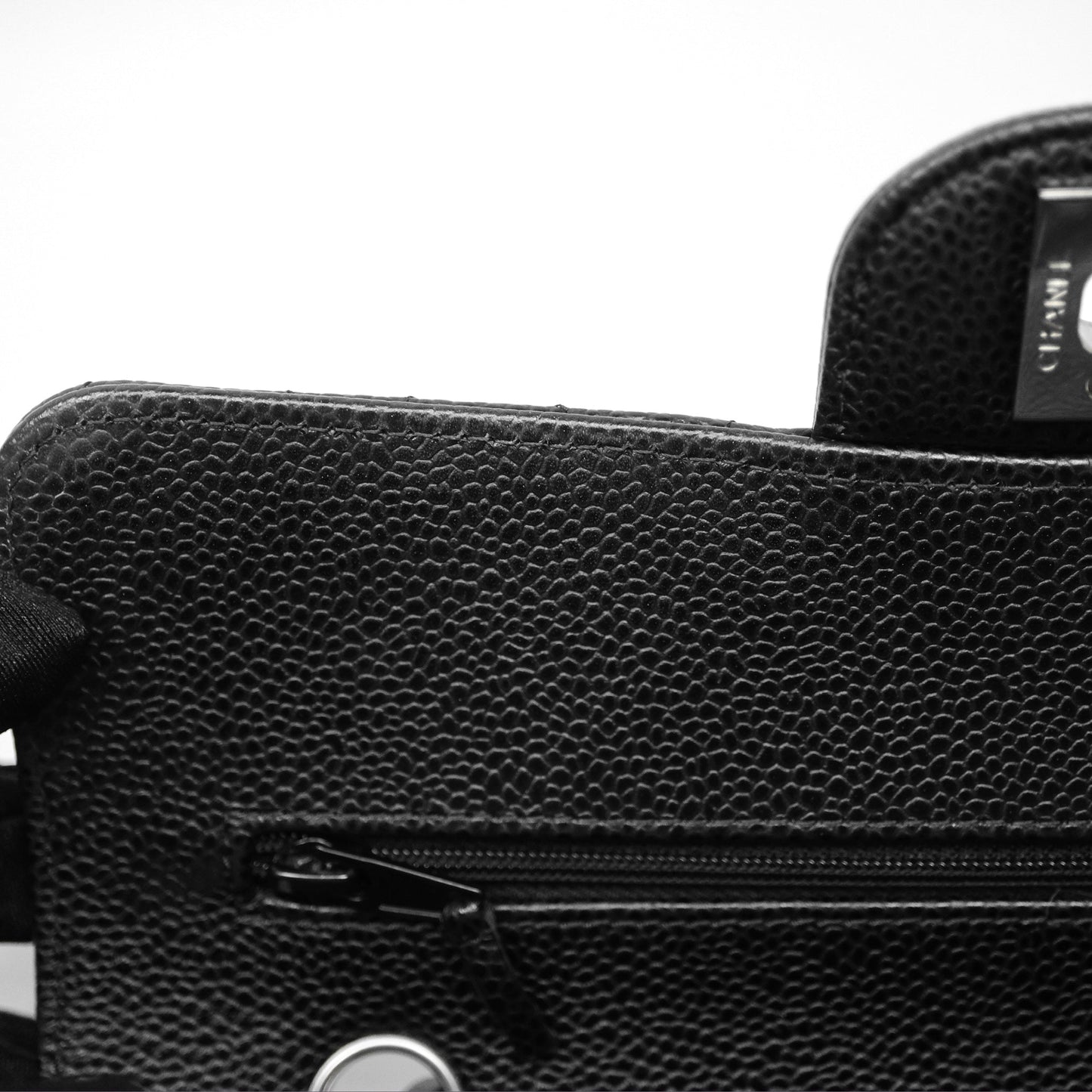 Chanel Small Classic Flap Quilted Black Caviar Silver Hardware