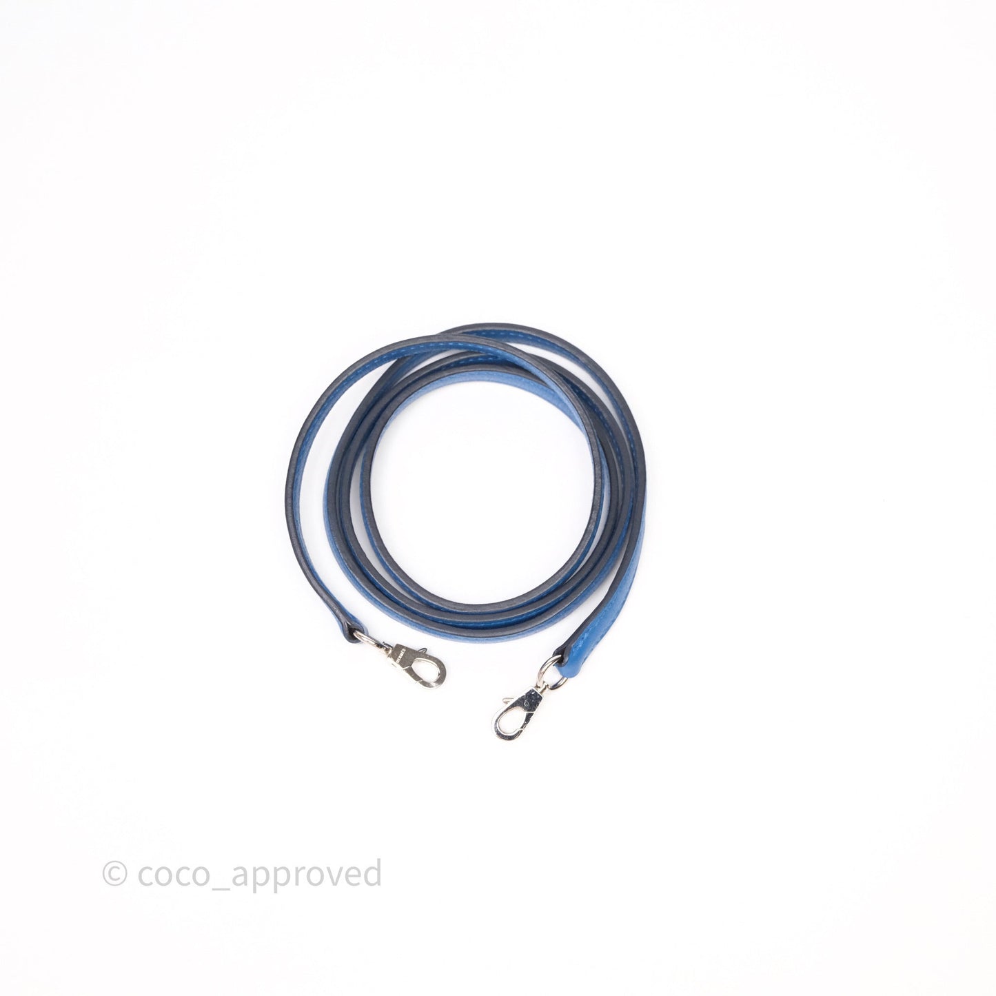 Hermes Mini Bolide 1923 Veau evercolor Bleu Zellige I7 Palladium Hardware