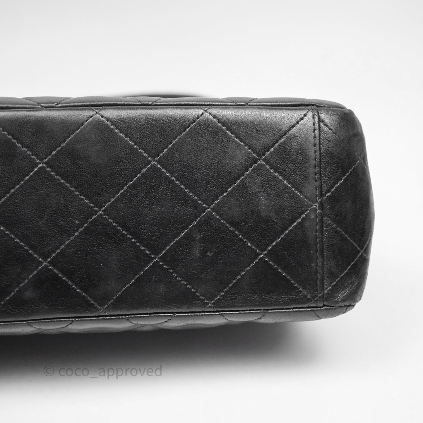 Chanel Vintage Black Lambskin Flap Bag 24K Gold Hardware