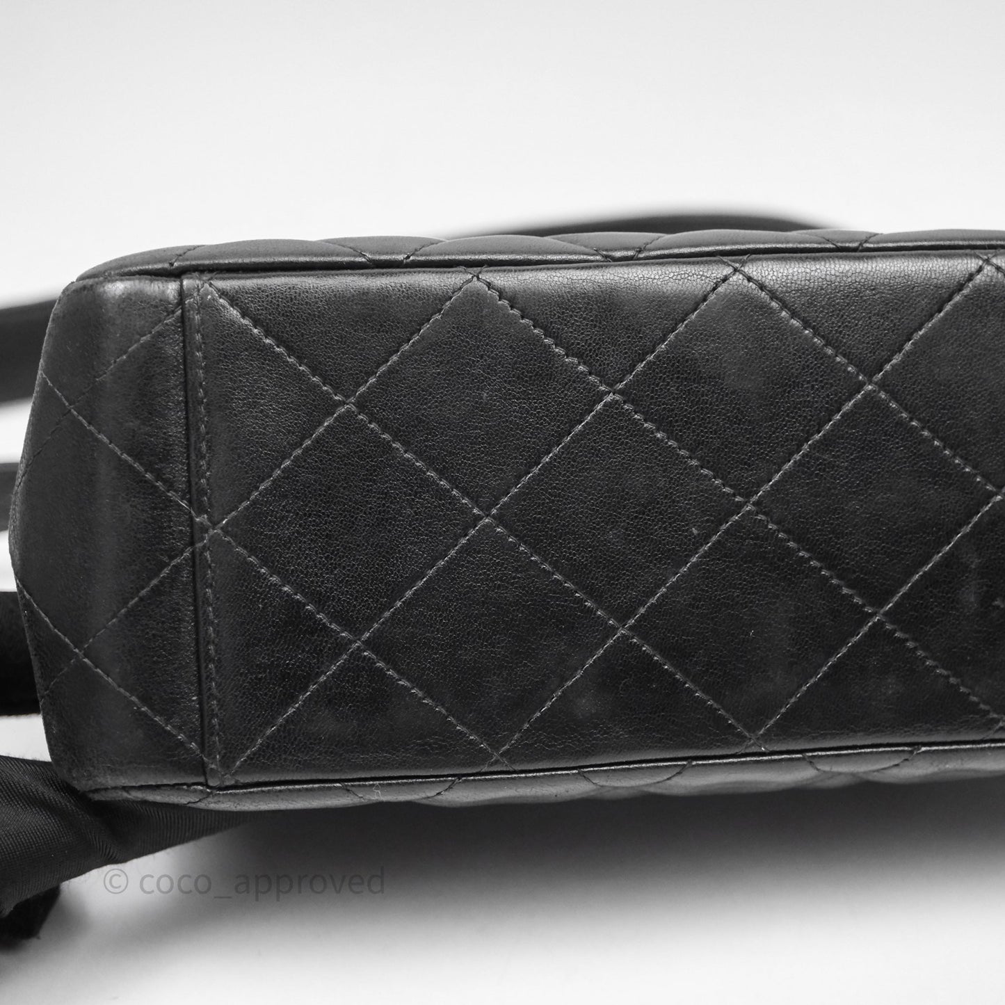 Chanel Vintage Black Lambskin Flap Bag 24K Gold Hardware
