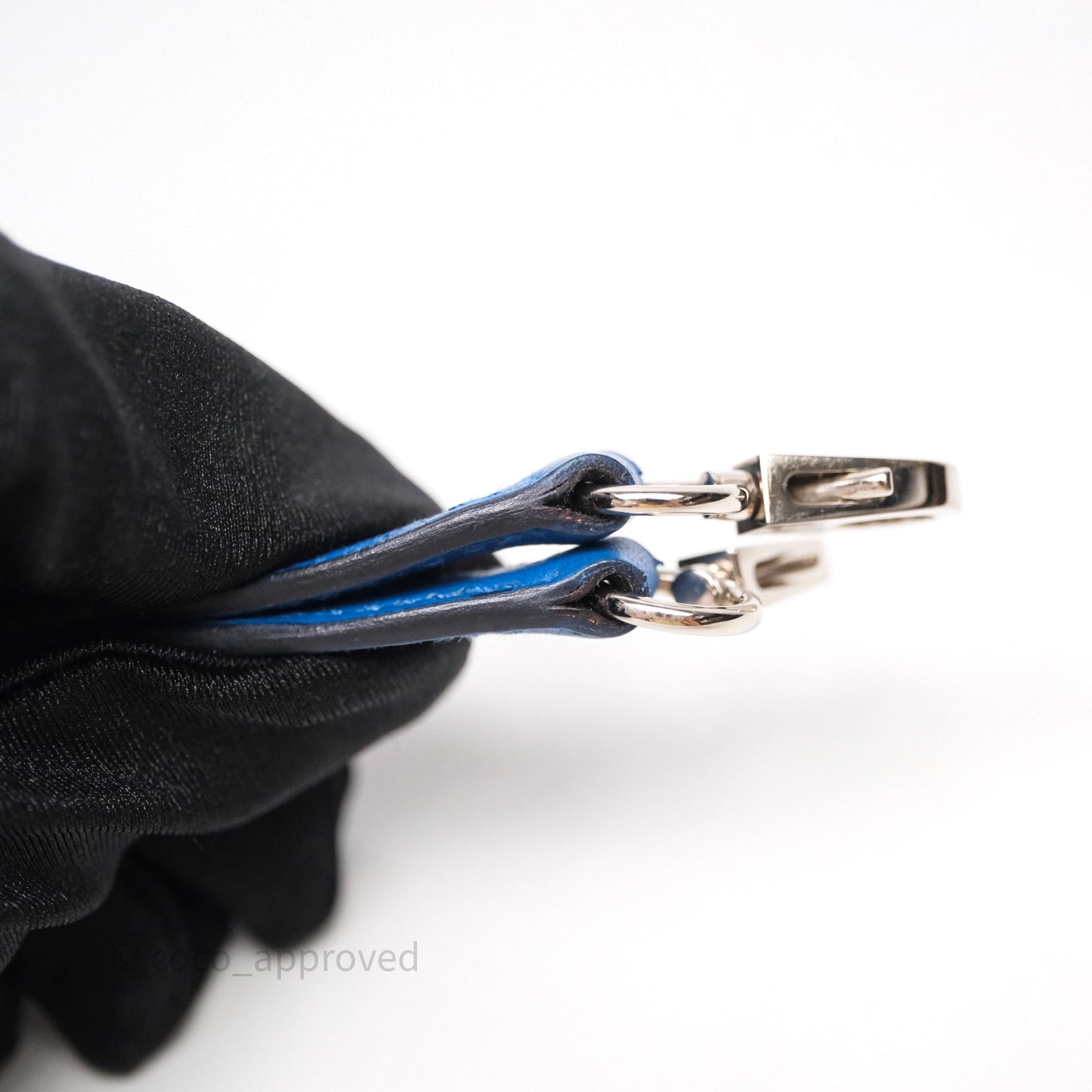 Hermes Mini Bolide 1923 Veau evercolor Bleu Zellige I7 Palladium Hardware