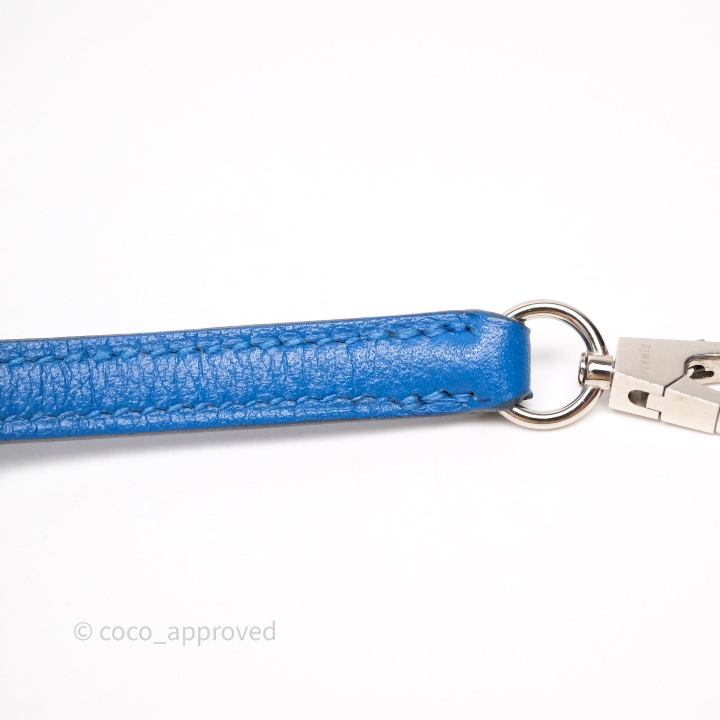 Hermes Mini Bolide 1923 Veau evercolor Bleu Zellige I7 Palladium Hardware