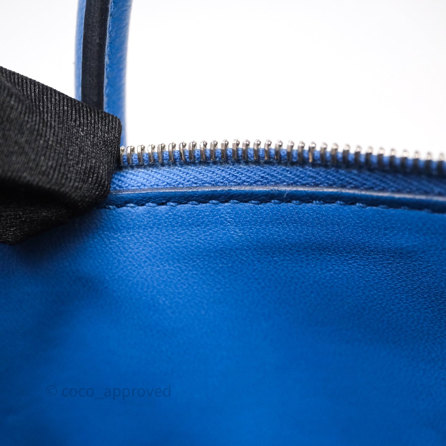 Hermes Mini Bolide 1923 Veau evercolor Bleu Zellige I7 Palladium Hardware