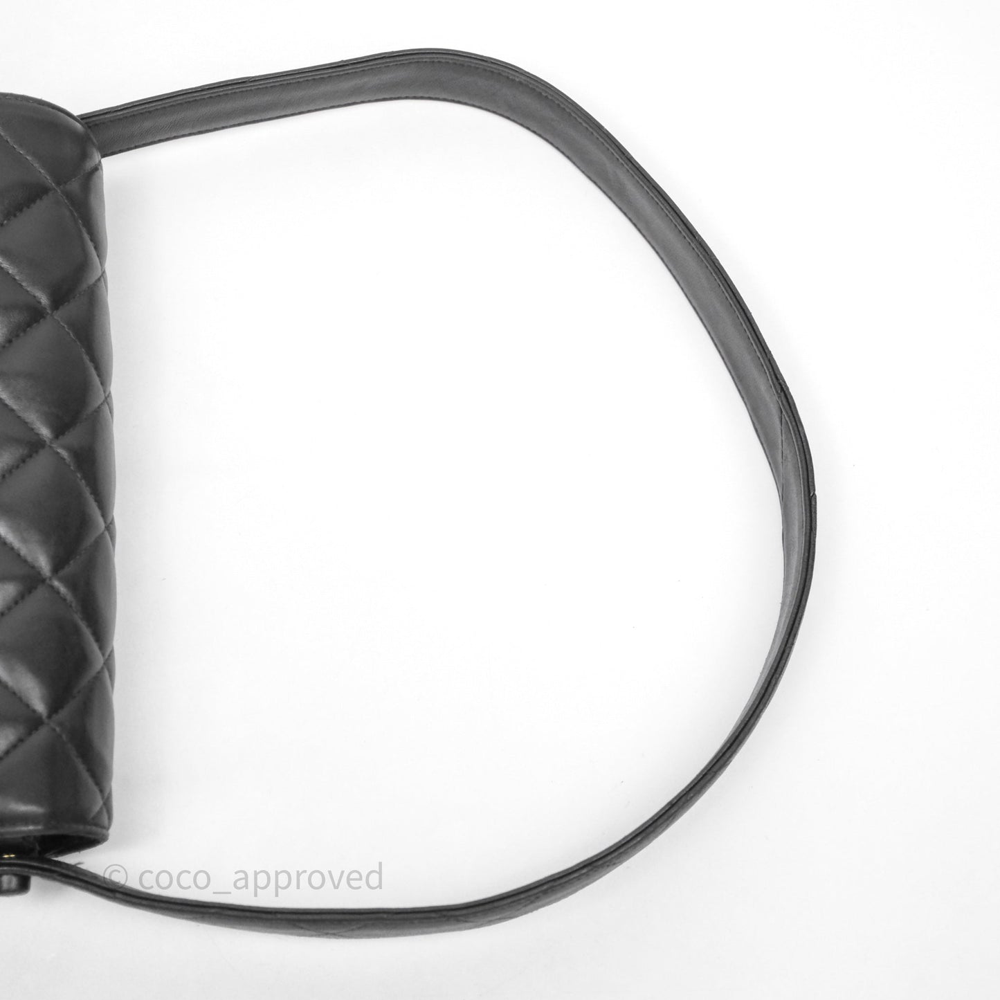 Chanel Vintage Black Lambskin Flap Bag 24K Gold Hardware