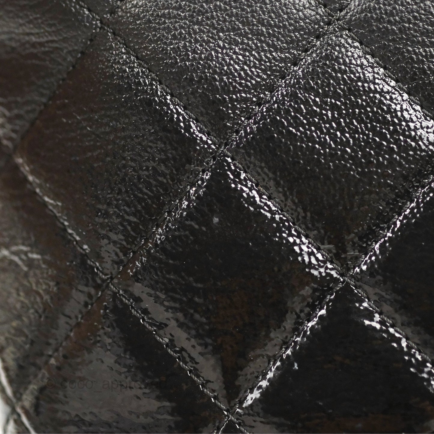 Chanel Large Gabrielle Hobo Black Patent Goatskin Mixed Hardware 18S